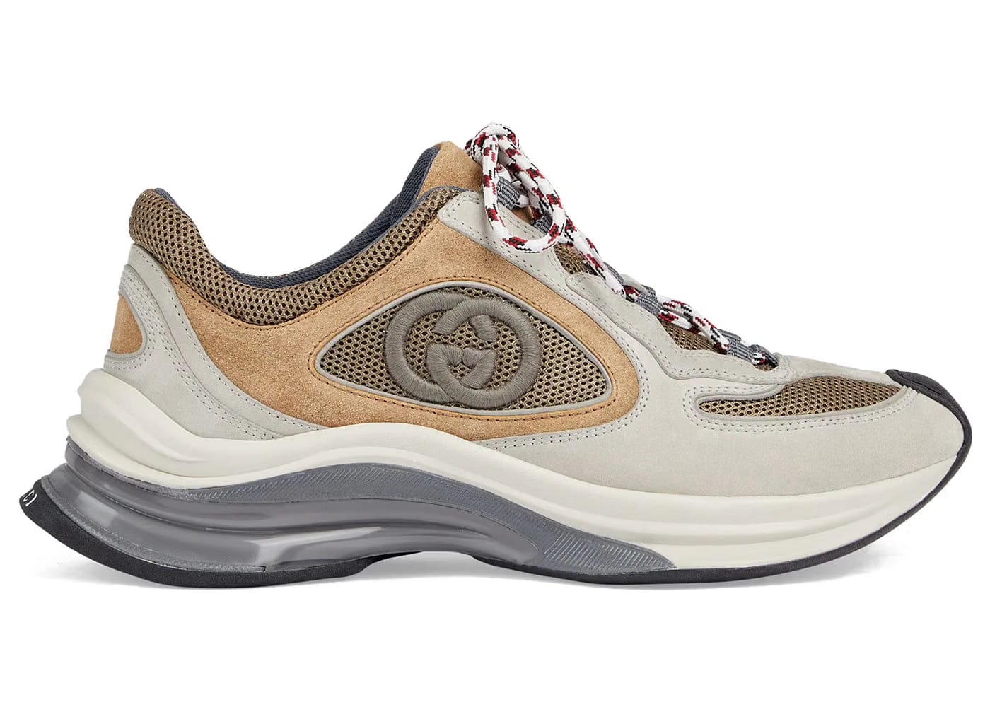 Gucci Run Beige Tan Suede Womens