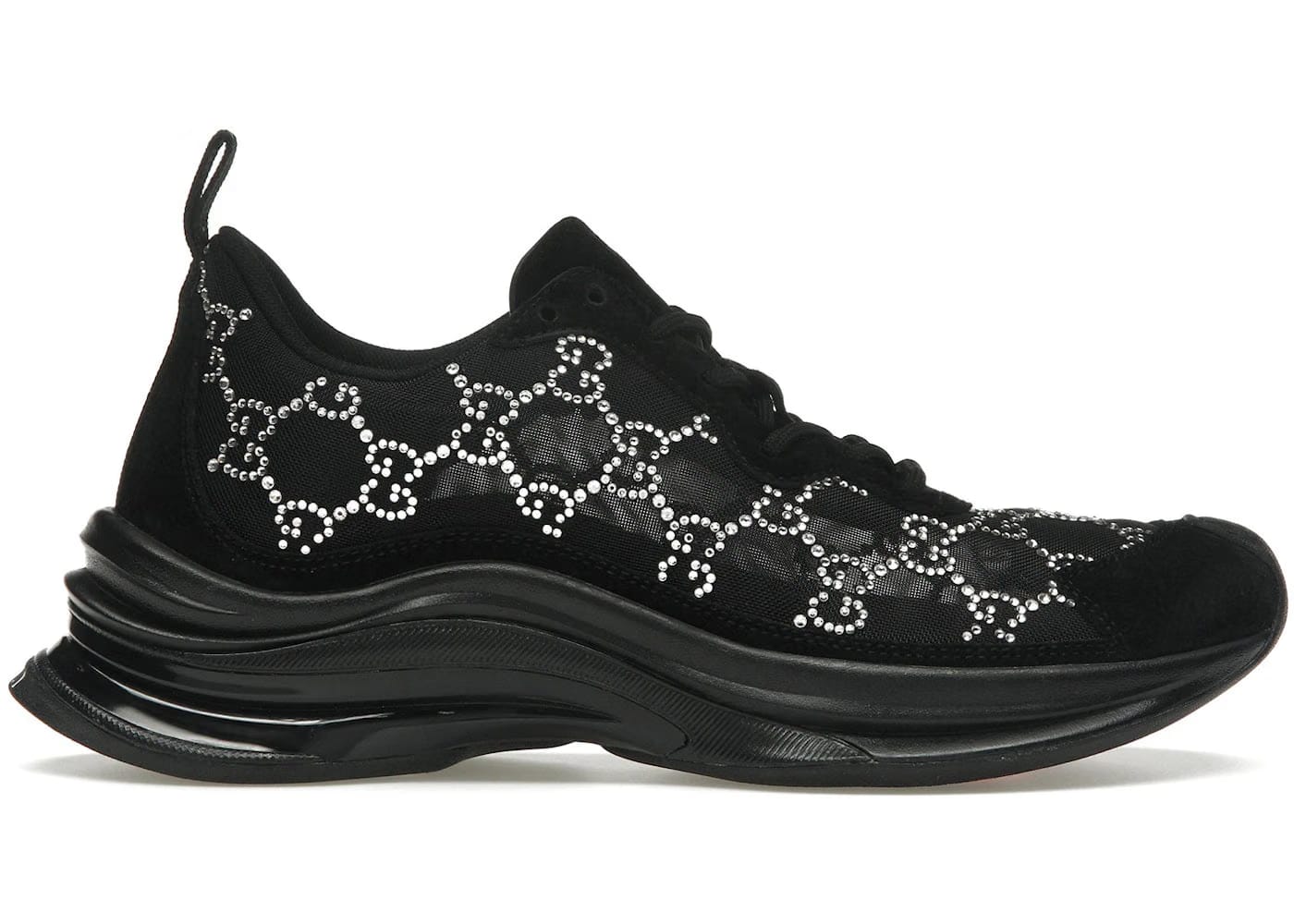 Gucci Run Gg Crystal Black Womens
