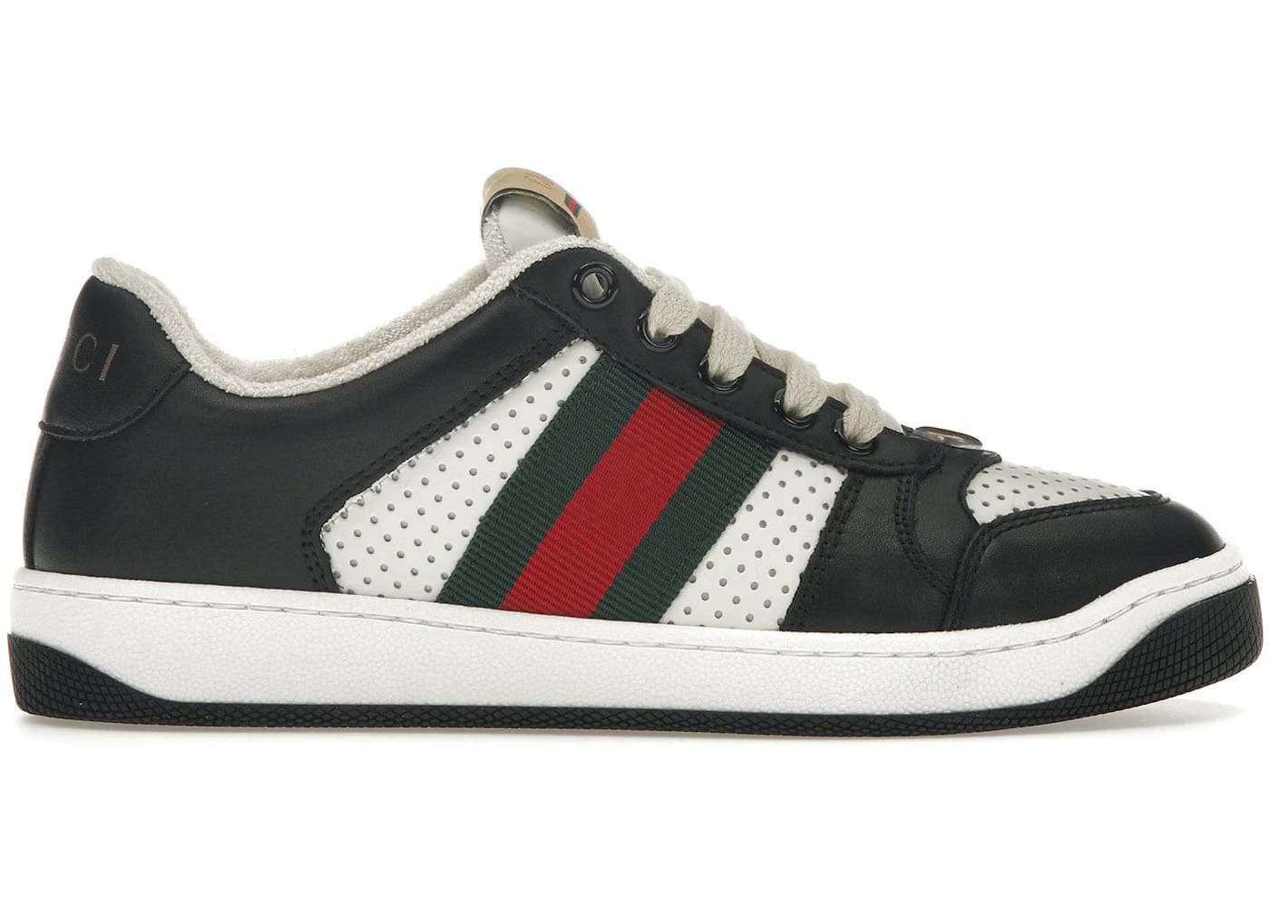 Gucci Screener Black White Womens