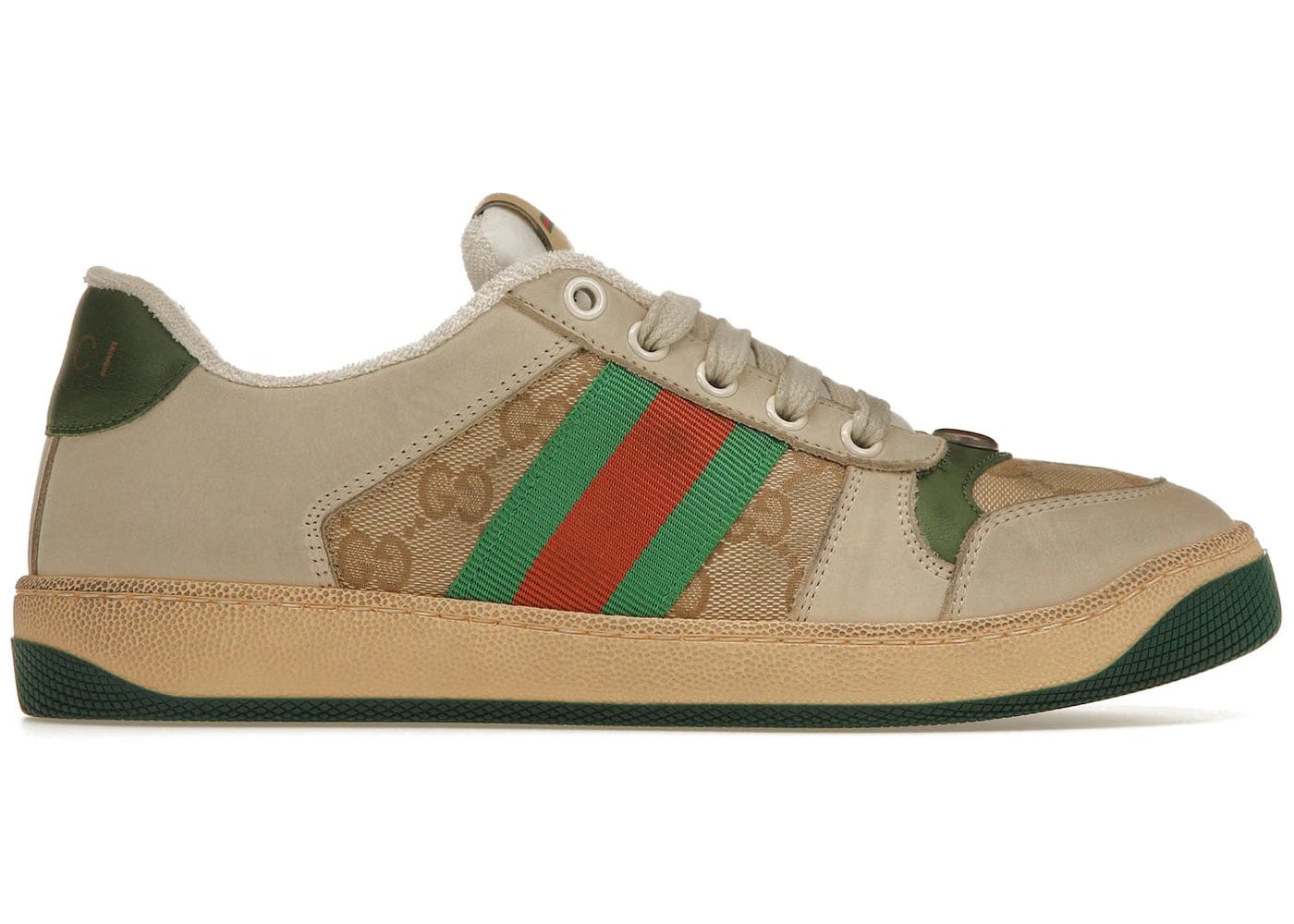 Gucci Screener Butter Leather Green Womens
