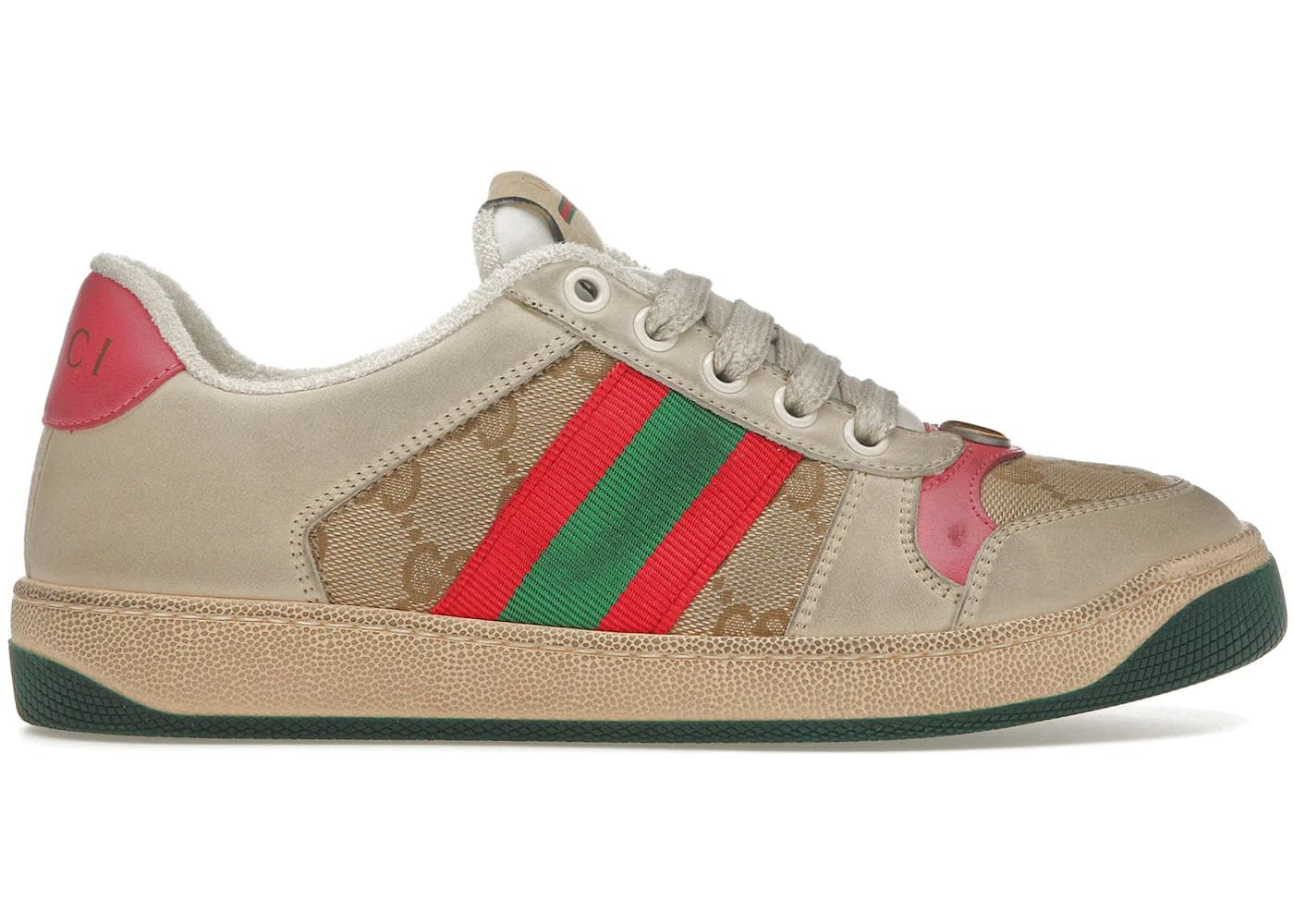 Gucci Screener Butter Leather Red Womens