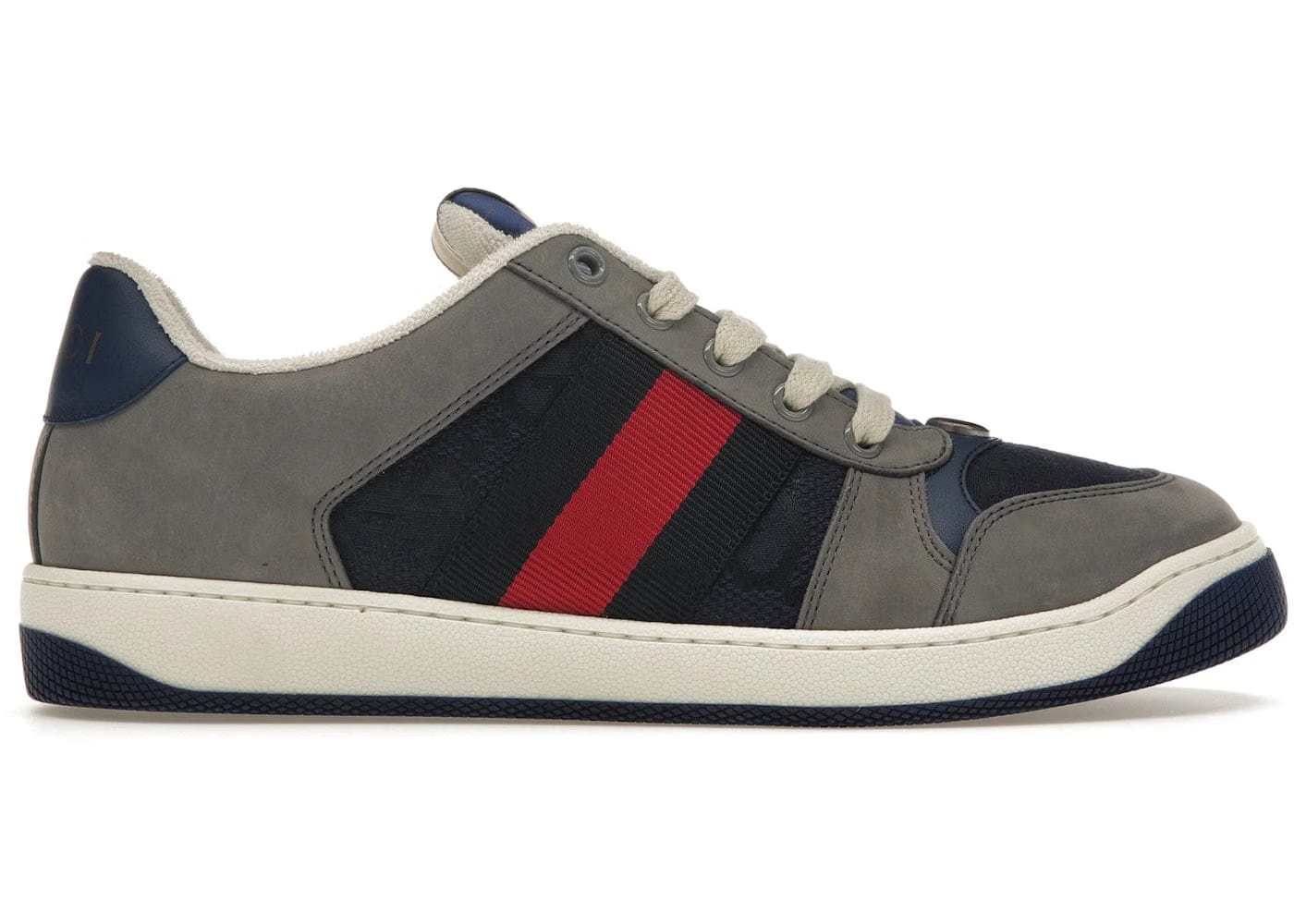 Gucci Screener Gg Sneaker Grey Suede
