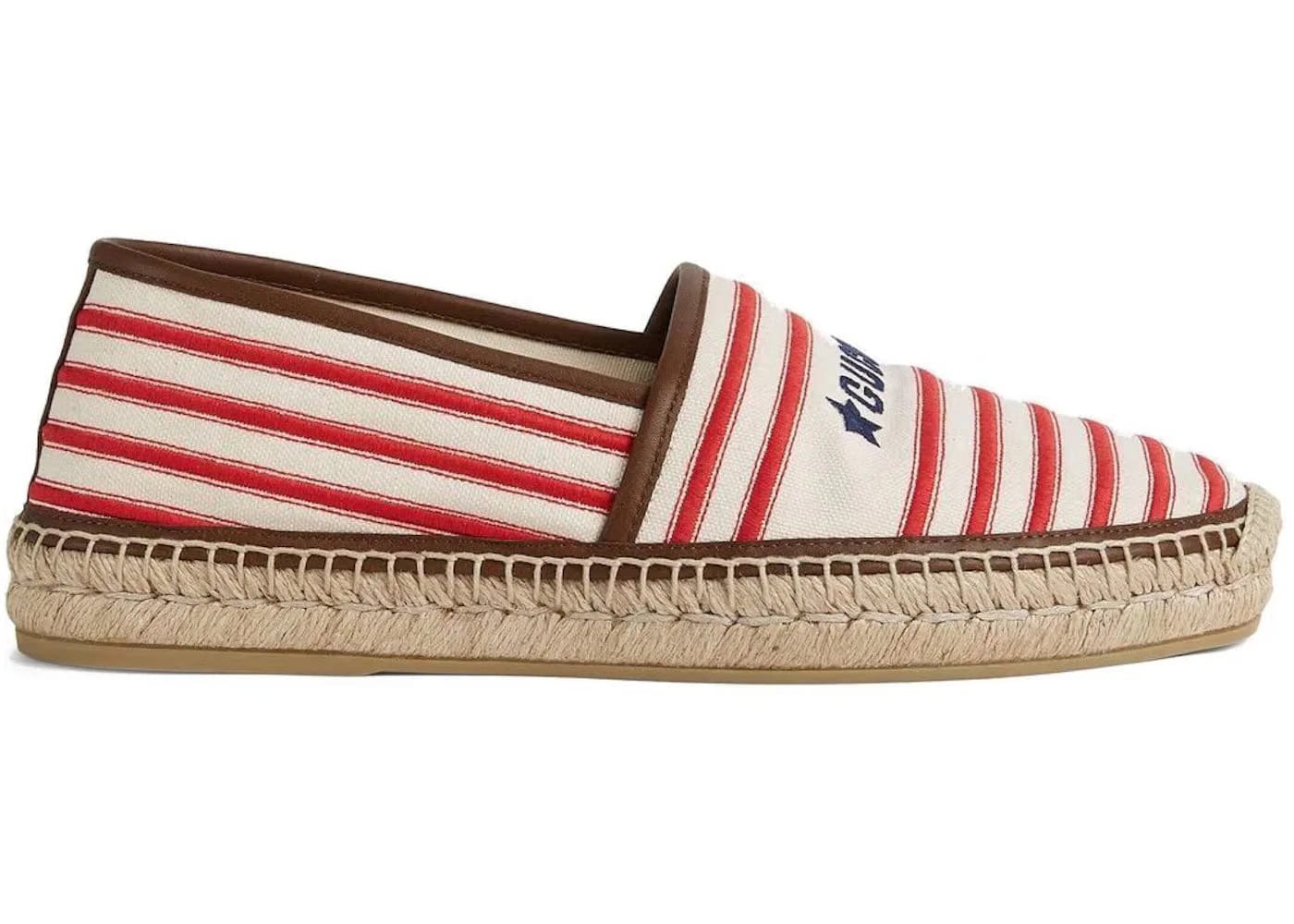 Gucci Espadrilles Embroidered Stripes