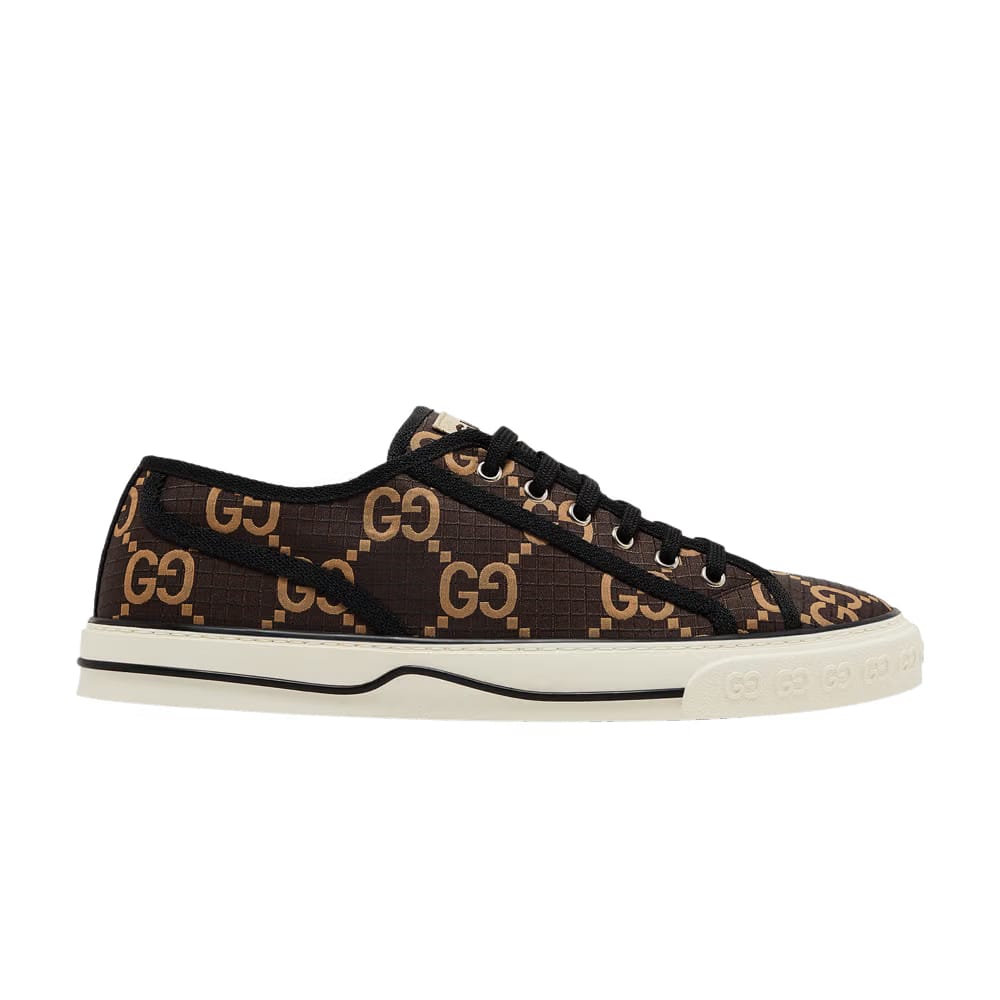 Gucci Tennis 1977 Low Gg Monogram Ebony Beige
