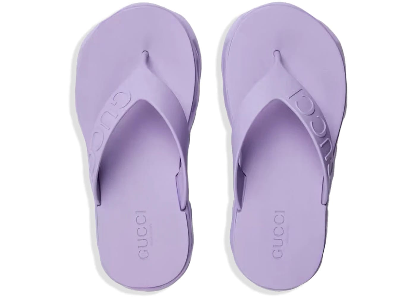Gucci Thong Platform Sandal Lilac Womens
