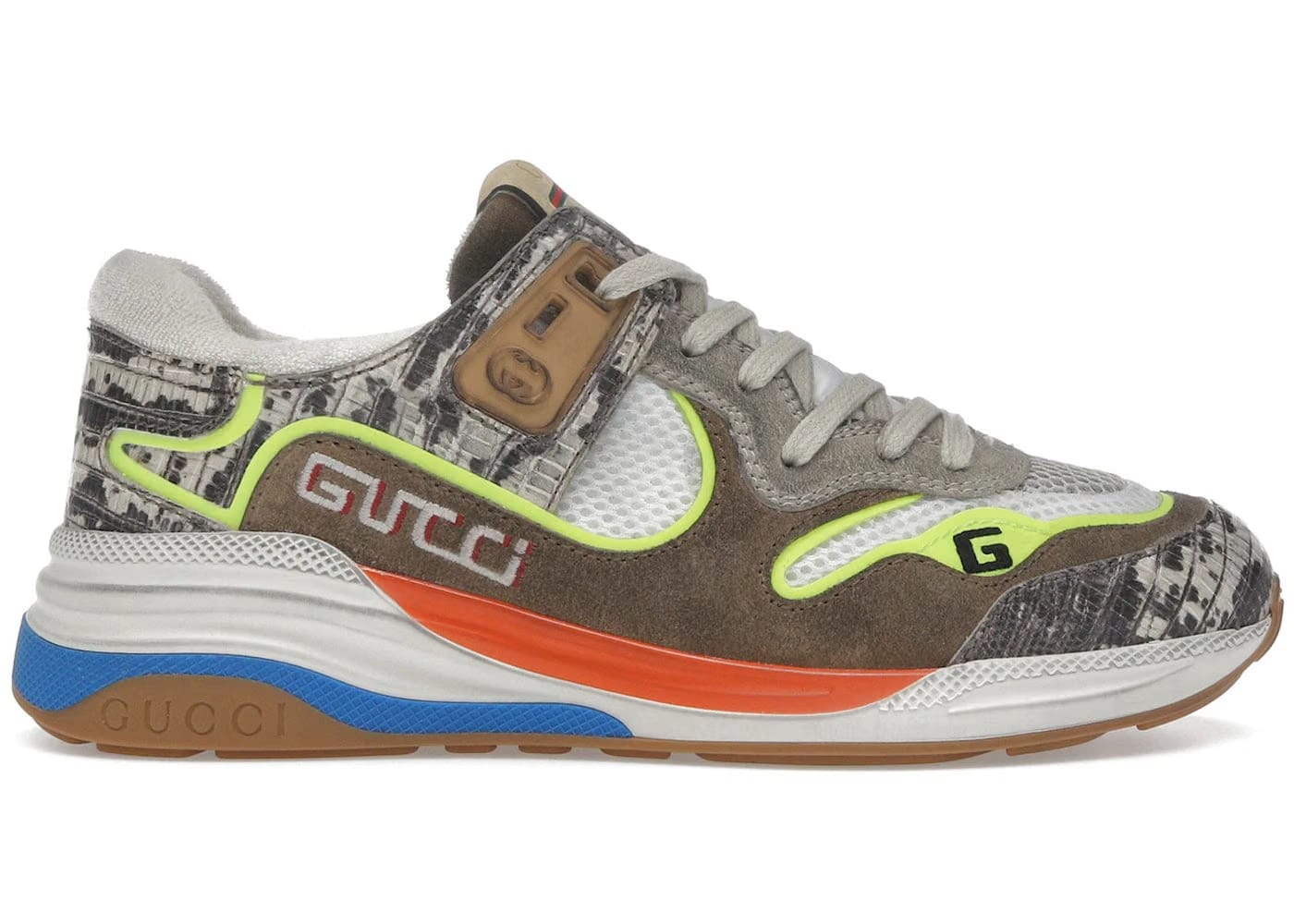 Gucci Ultrapace Brown Yellow Womens