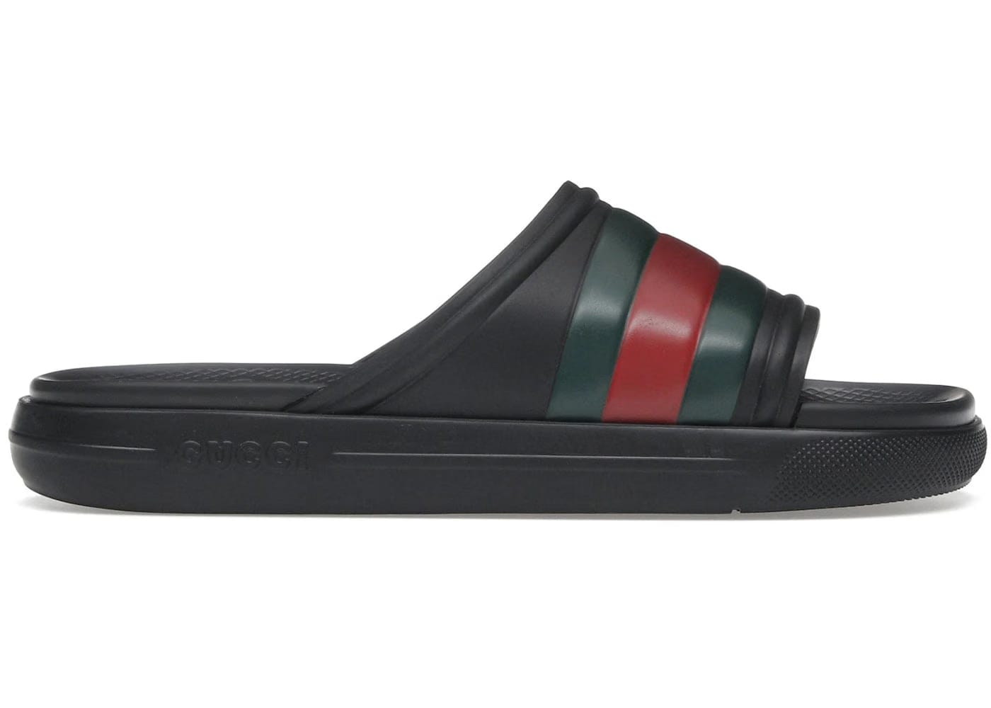 Gucci Web Slide Sandal Black Green Red