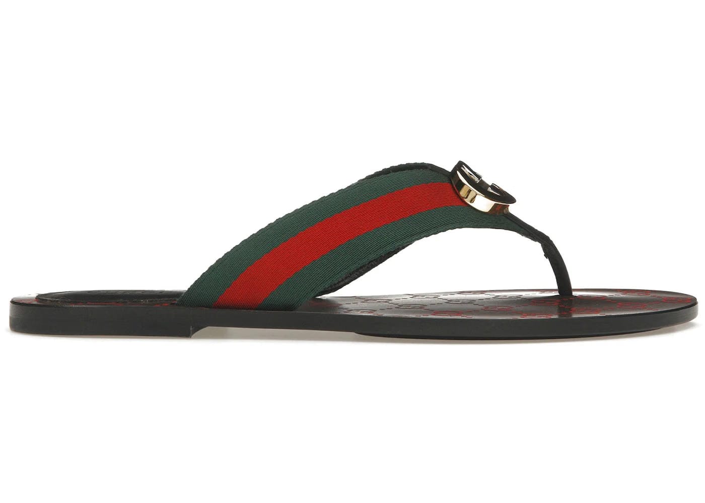 Gucci Wmns GG Web Sandal 'Black Green Red'