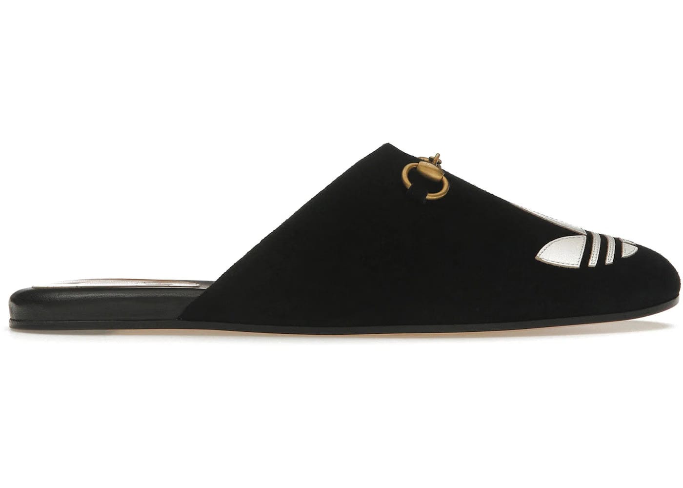 Gucci X Adidas Trefoil Slipper Black Womens