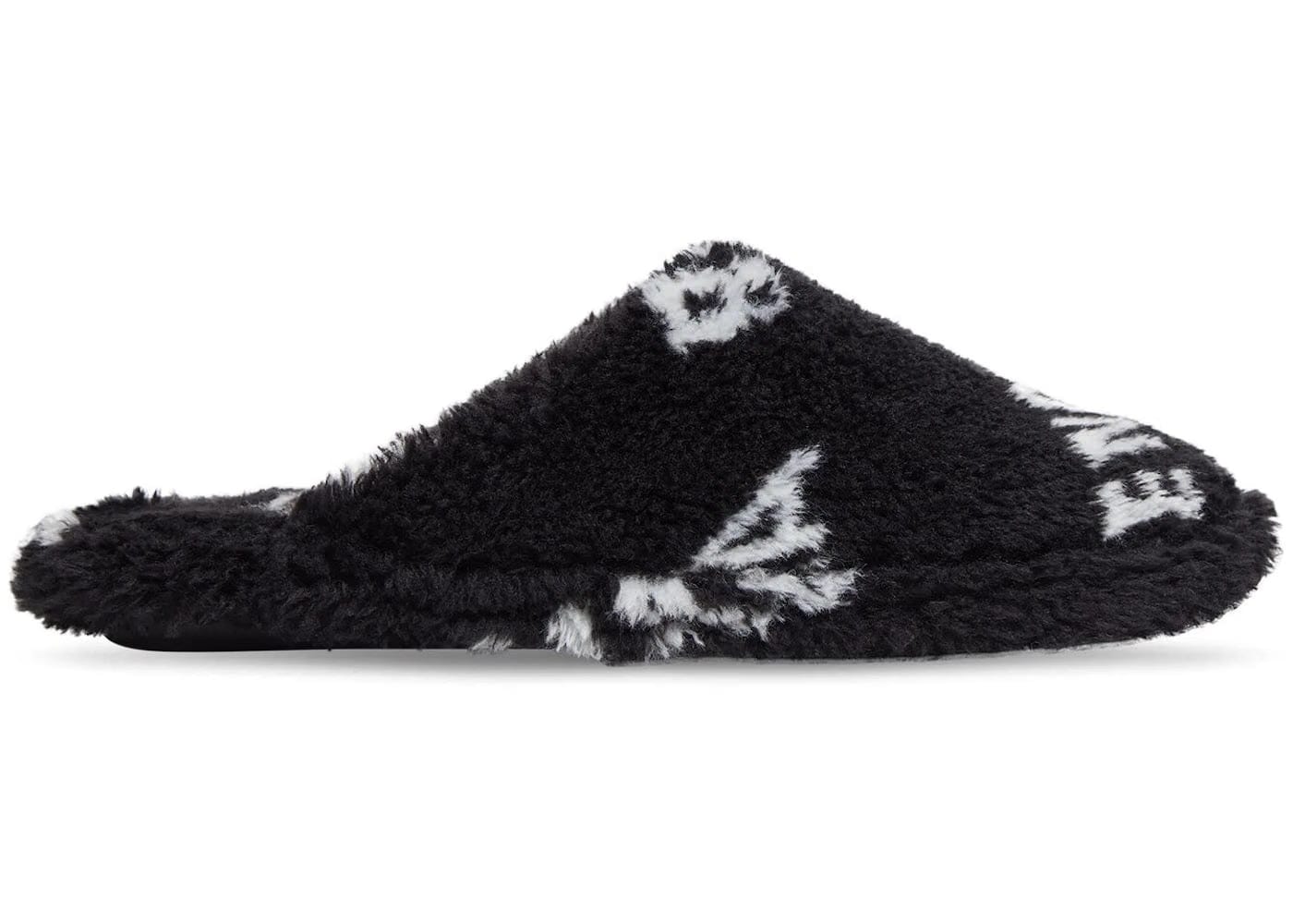 Balenciaga Furry Closed Allover Logo Black