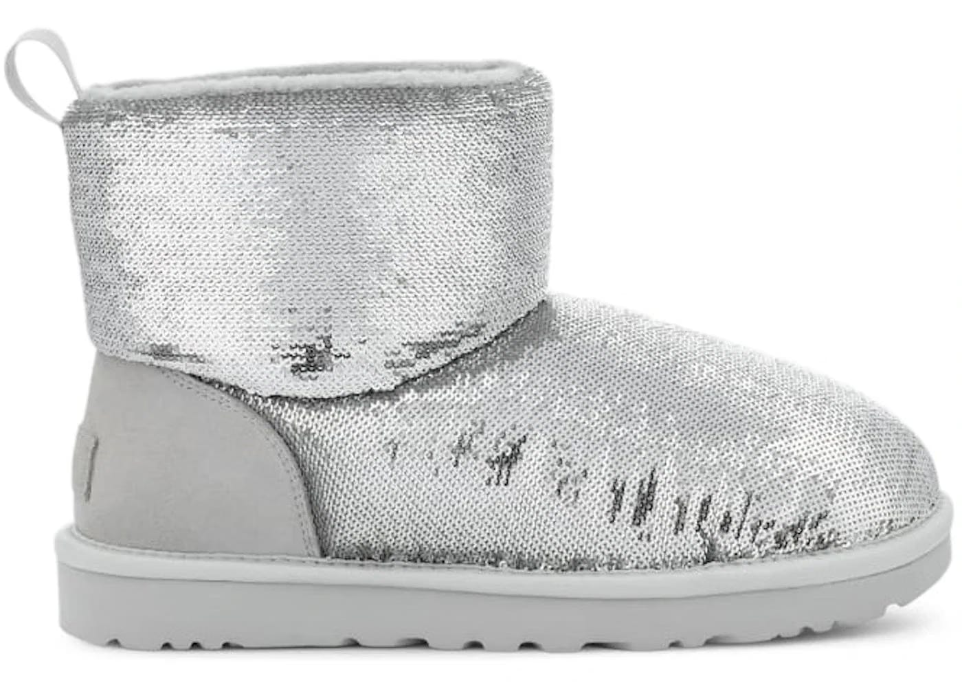 Ugg Classic Mini Boot Mirror Ball Silver Womens