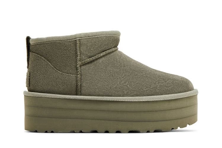 Ugg Classic Ultra Mini Platform Boot Moss Green Womens