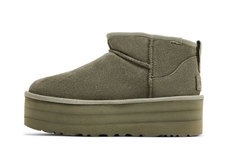 Ugg Classic Ultra Mini Platform Boot Moss Green Womens