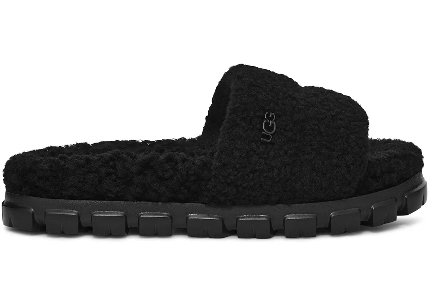Ugg Cozetta Curly Slide Black Womens