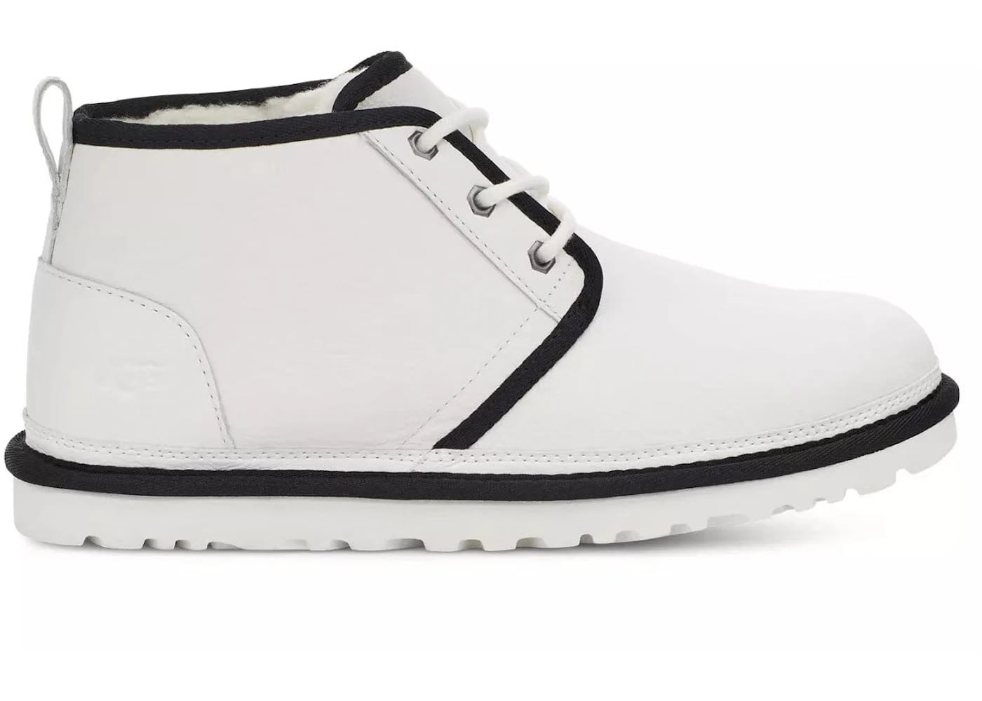 UGG Neumel Leather Chukka White Black Piping