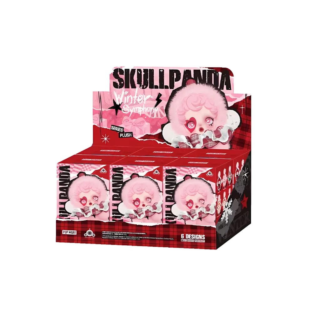 Pop Mart SKULLPANDA Winter Symphony Series Vinyl Face Plush Pendant Sealed Case - 6 Blind Box