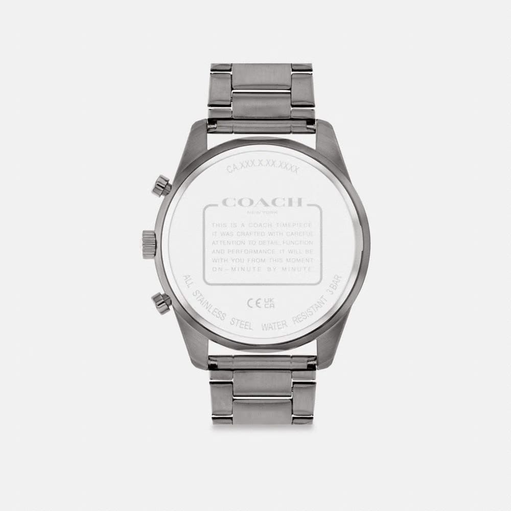 Coach Cole Watch, Dark Grey - 44 mm