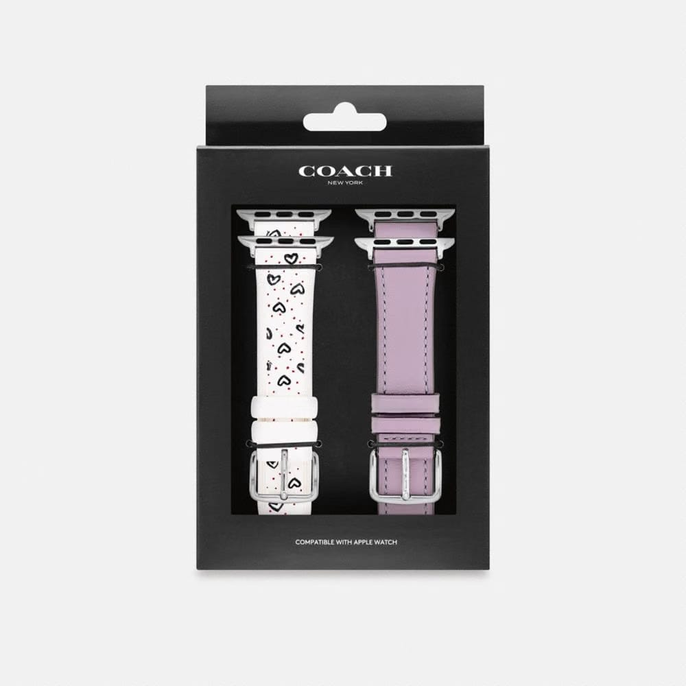 Coach Apple Watch® Strap Set, 38 Mm, 40 Mm And 41 Mm Purple Multicolor