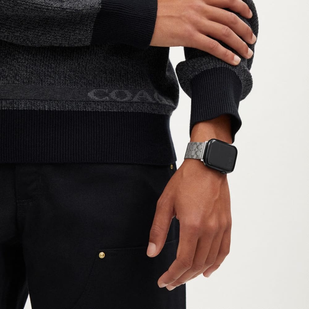 Coach Apple Watch® Strap, 42 Mm And 44 Mm Stainless Steel