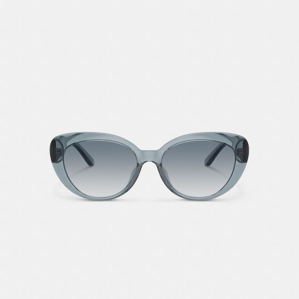Coach Cateye Sunglasses Transparent Blue