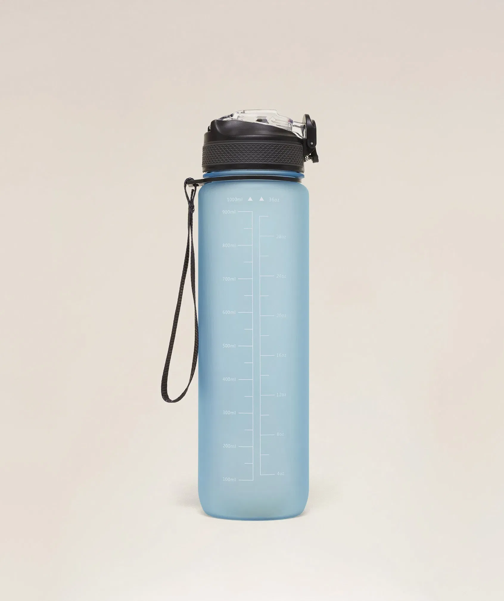 Gymshark Sports Bottle With Straw Bench Blue