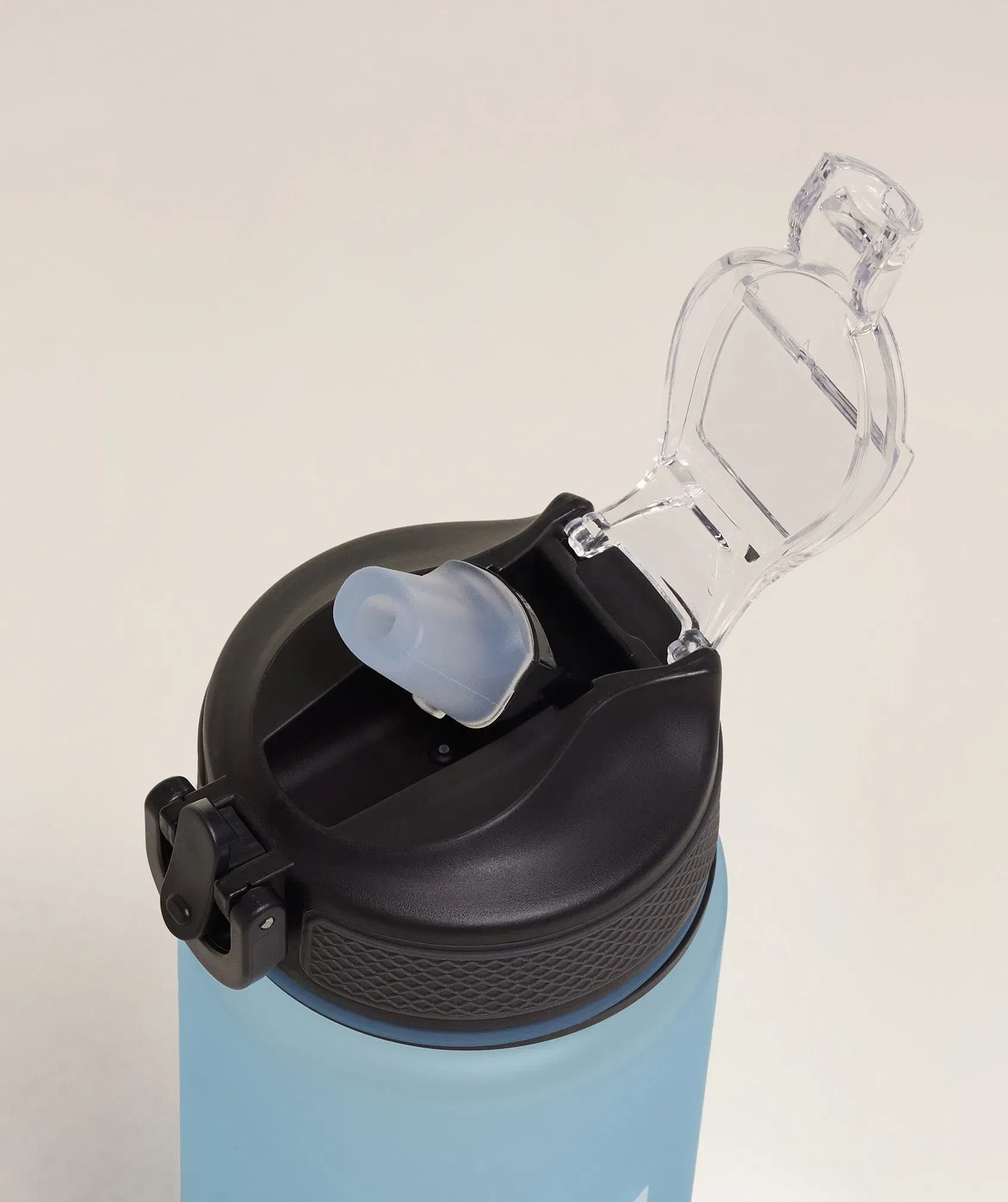 Gymshark Sports Bottle With Straw Bench Blue