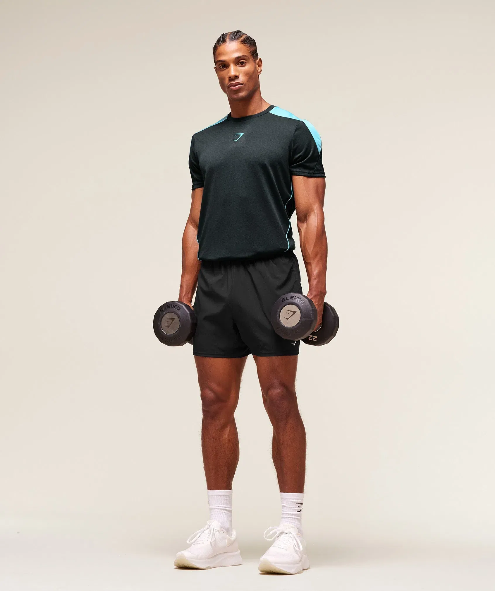 Gymshark Arrival Block T-Shirt Deep Petrol Blue