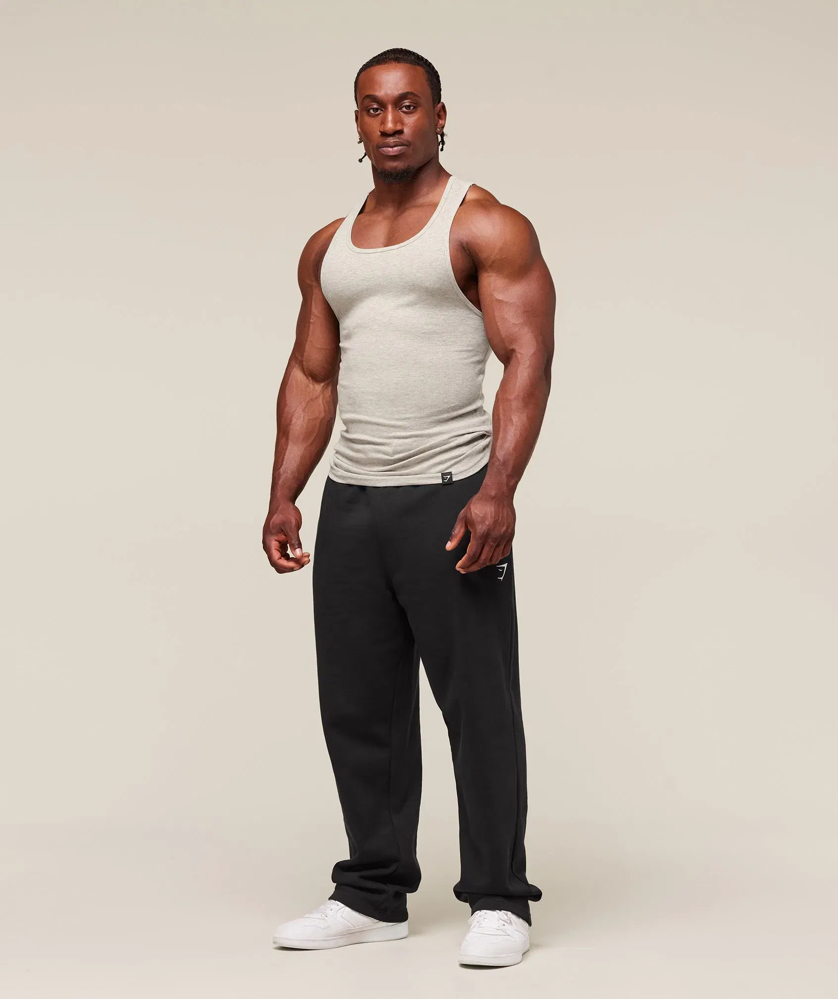 Gymshark Ribbed Tank 3Pk White