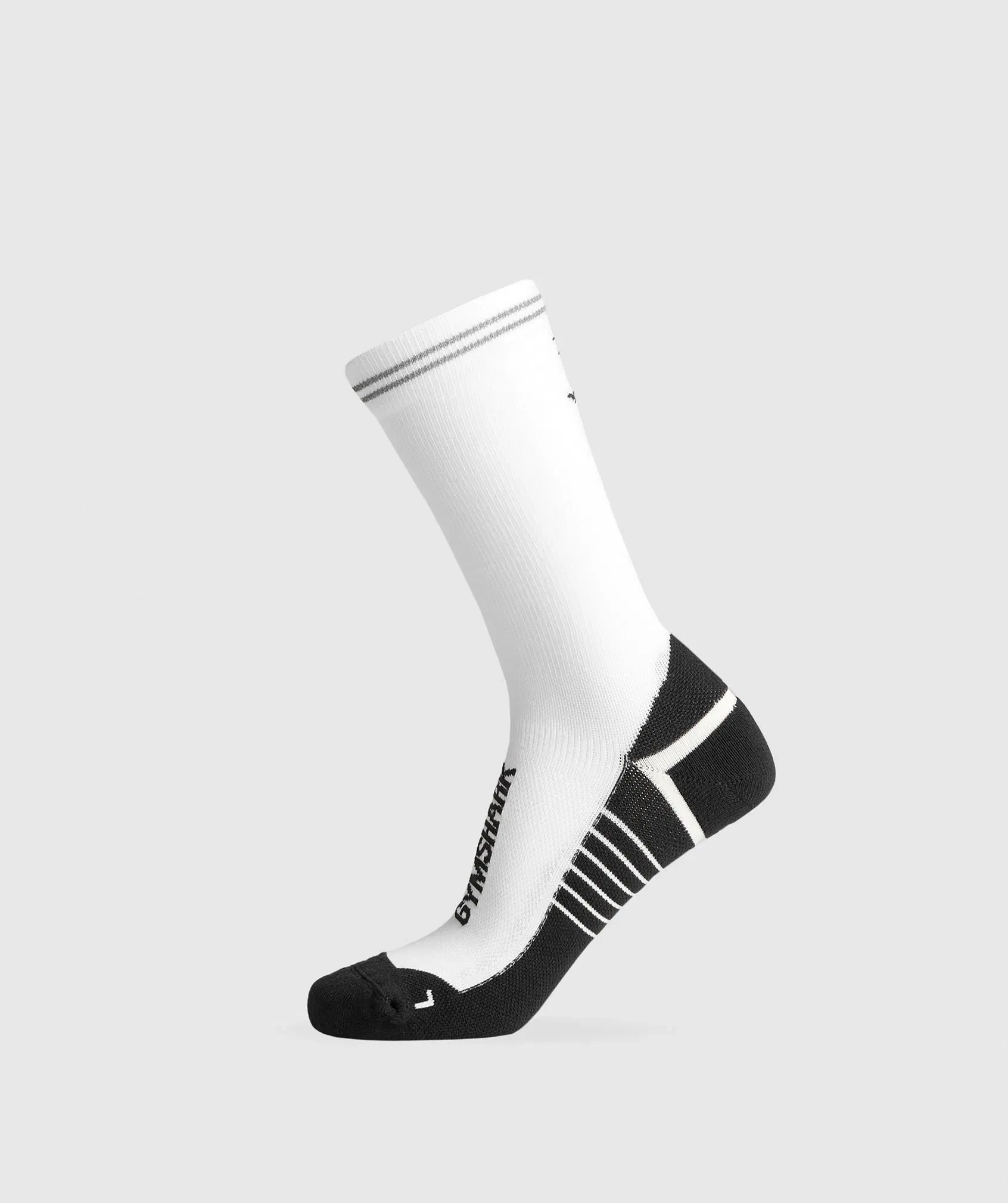 Women's Gymshark Crew Running Socks White