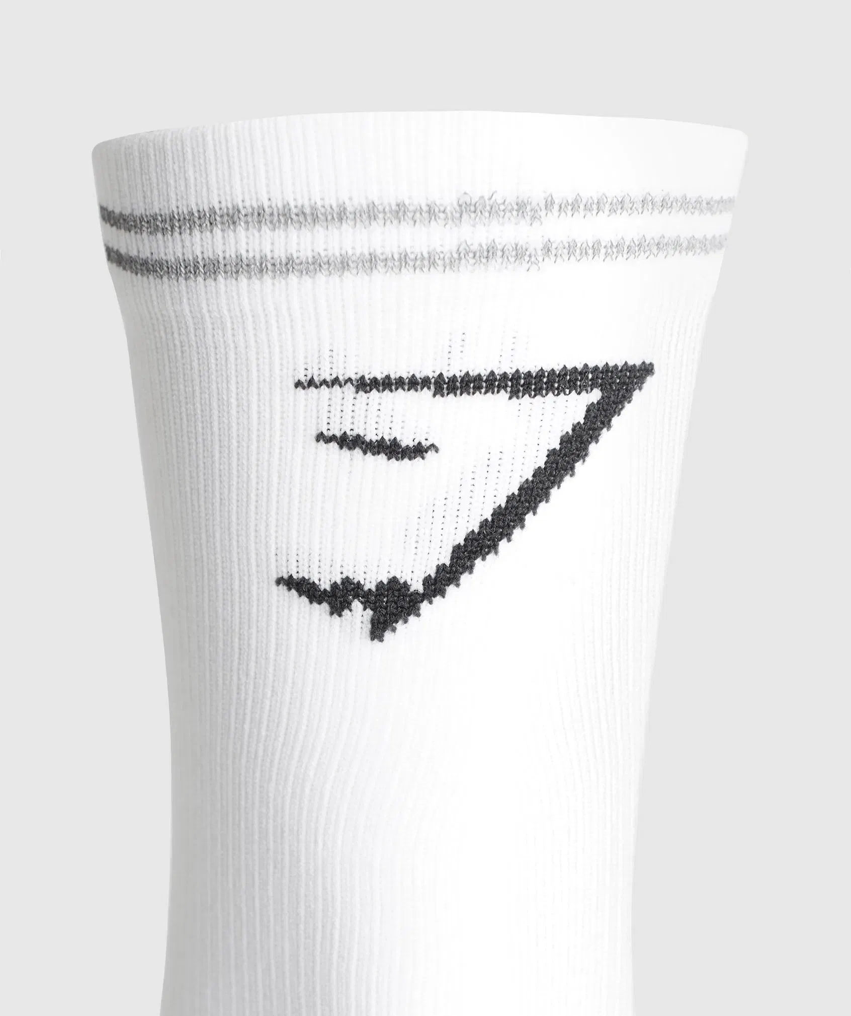 Women's Gymshark Crew Running Socks White