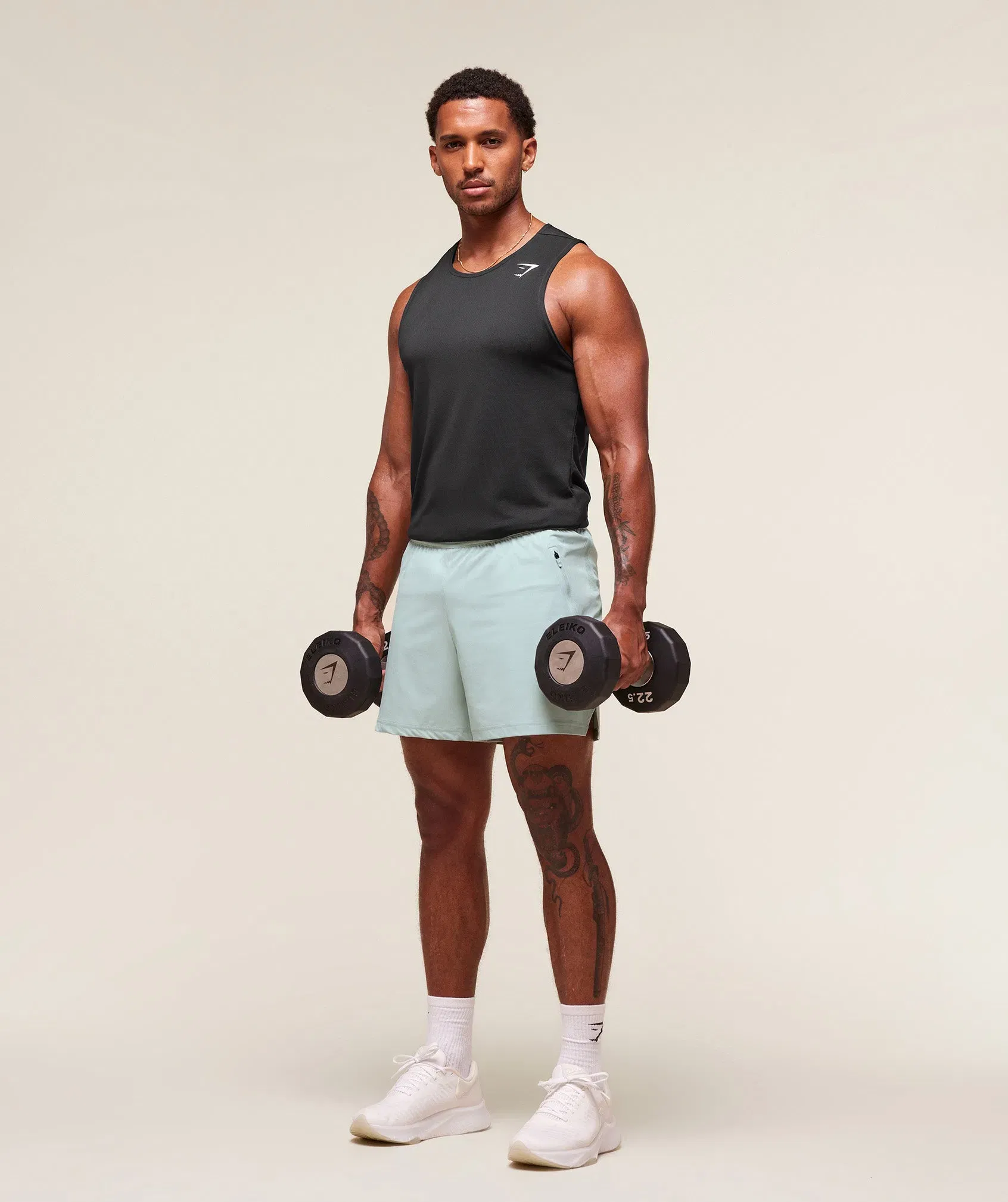 Gymshark Fit Elite 5" Shorts "Morning Blue"