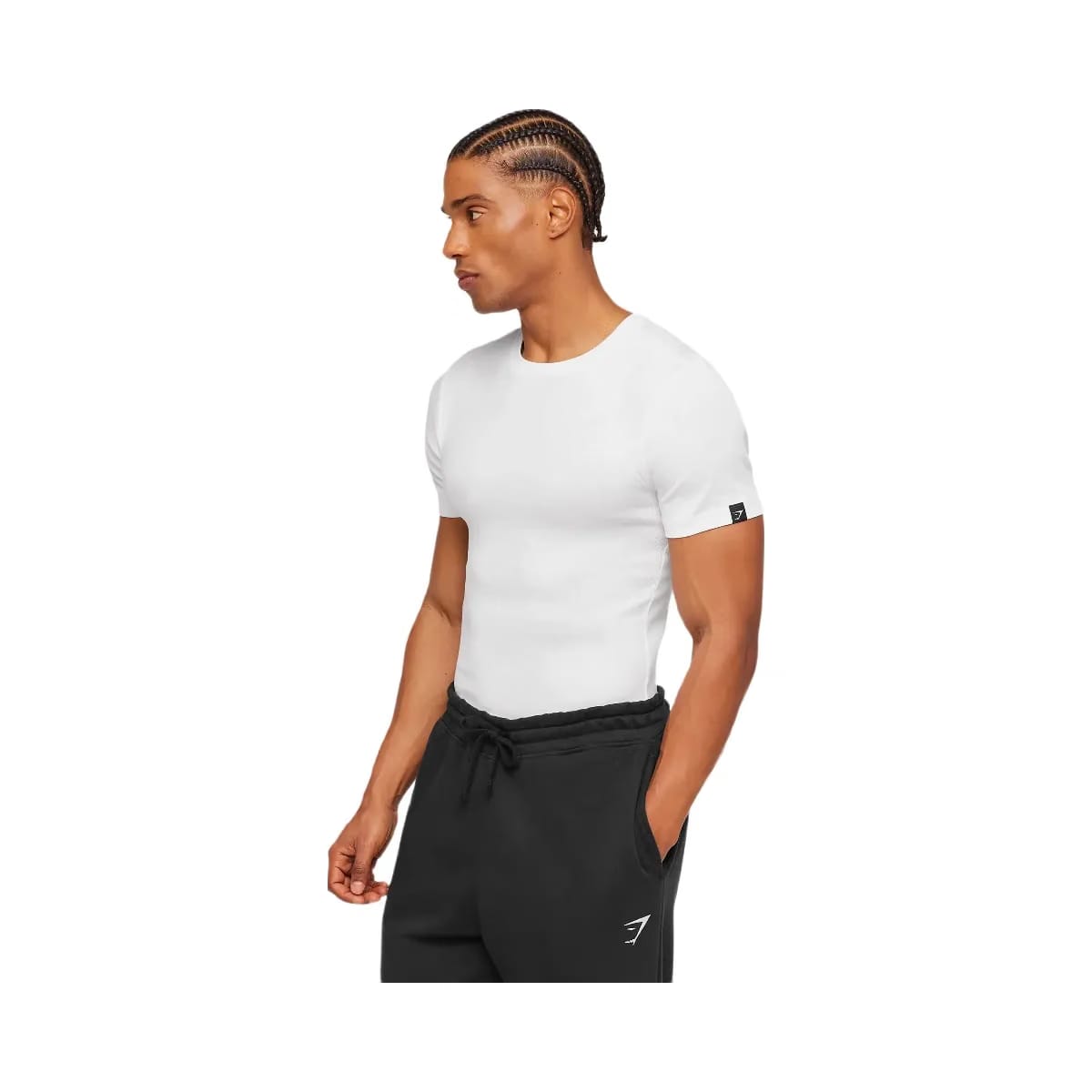 Gymshark Ribbed T-Shirt "White"