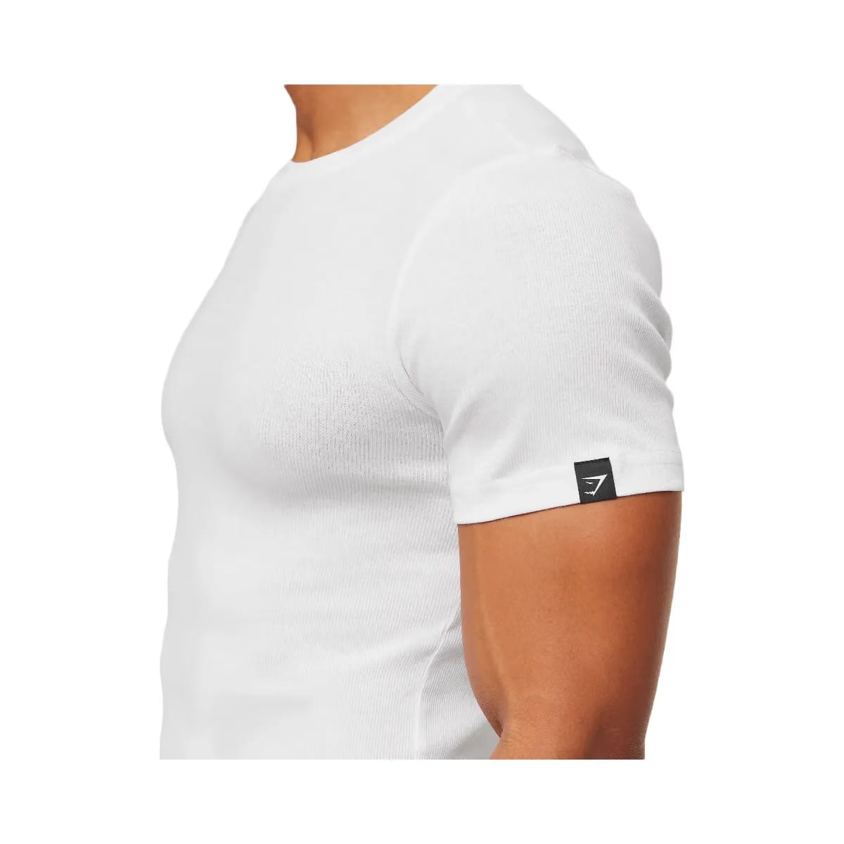 Gymshark Ribbed T-Shirt "White"