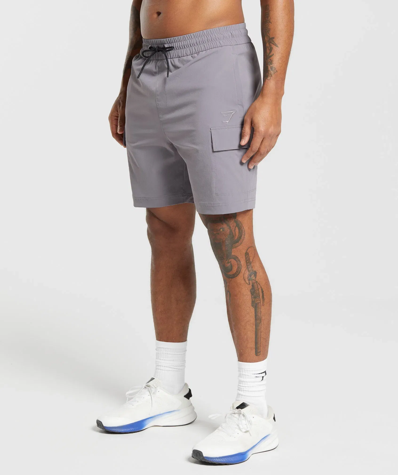 Gymshark Stretch Woven Cargo Shorts Medium Grey