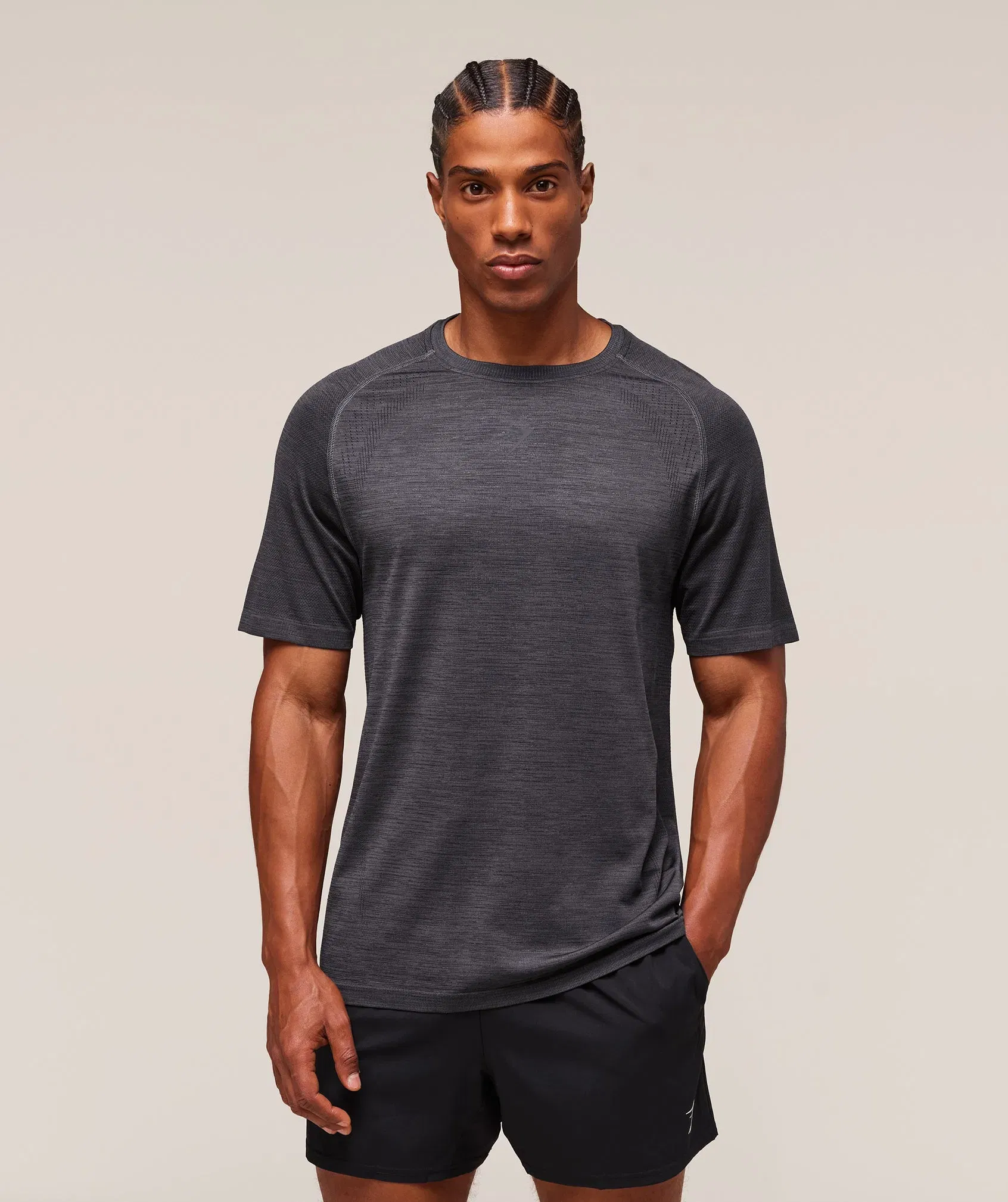 Gymshark Versatile Seamless T-Shirt Dark Grey