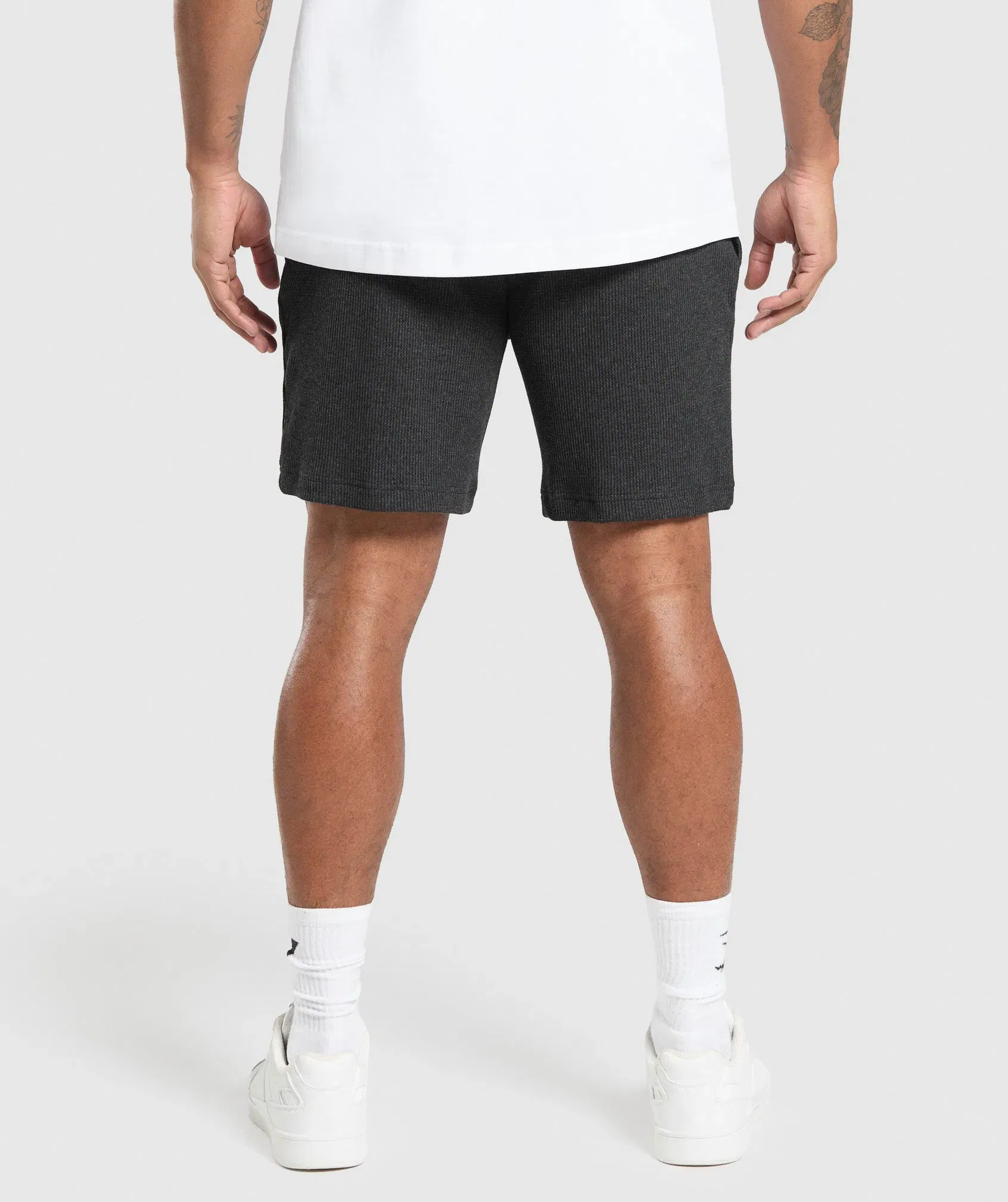 Gymshark Waffle Shorts Black
