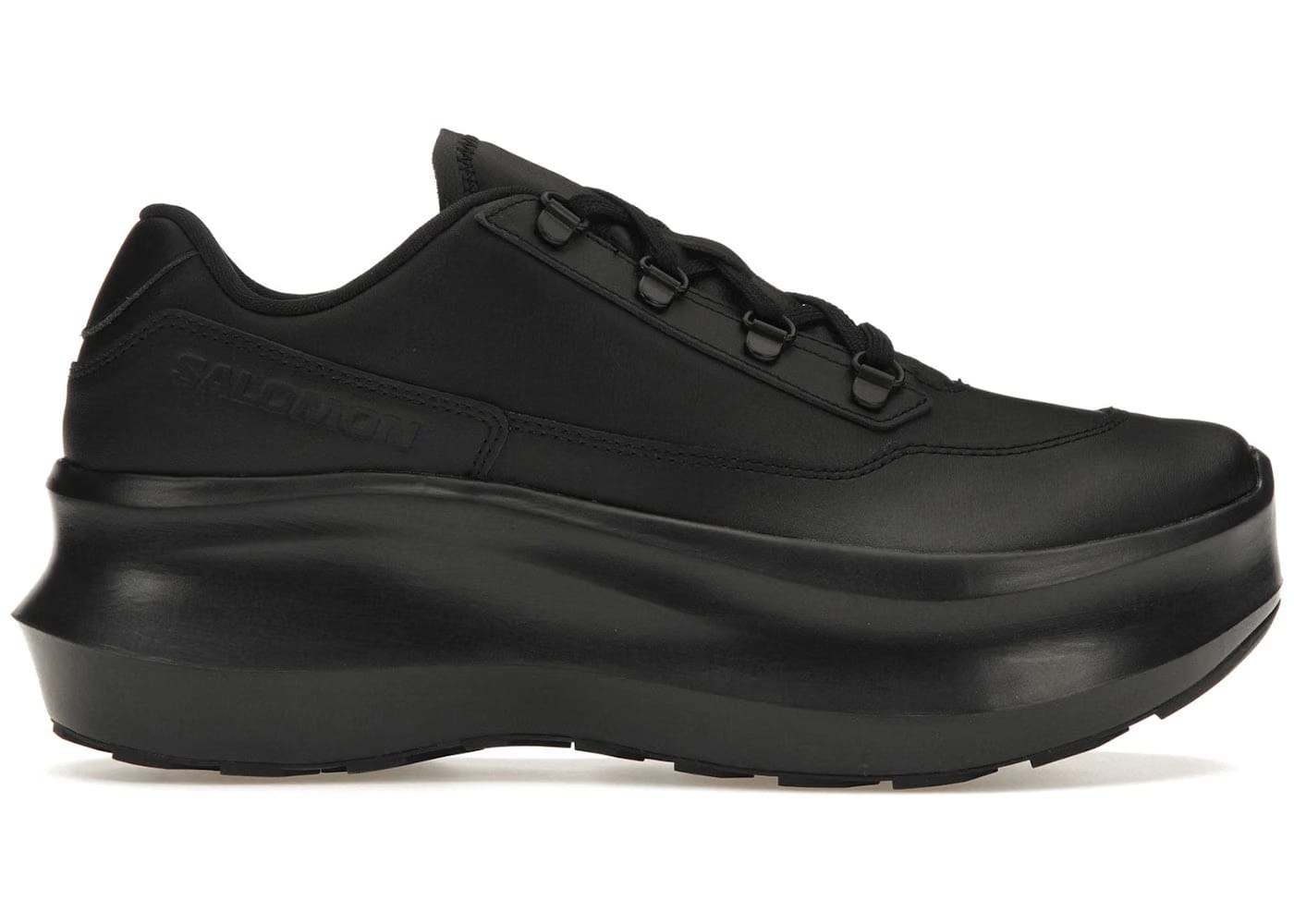 Salomon Sr811 Leather Platform Comme Des Garcons Black
