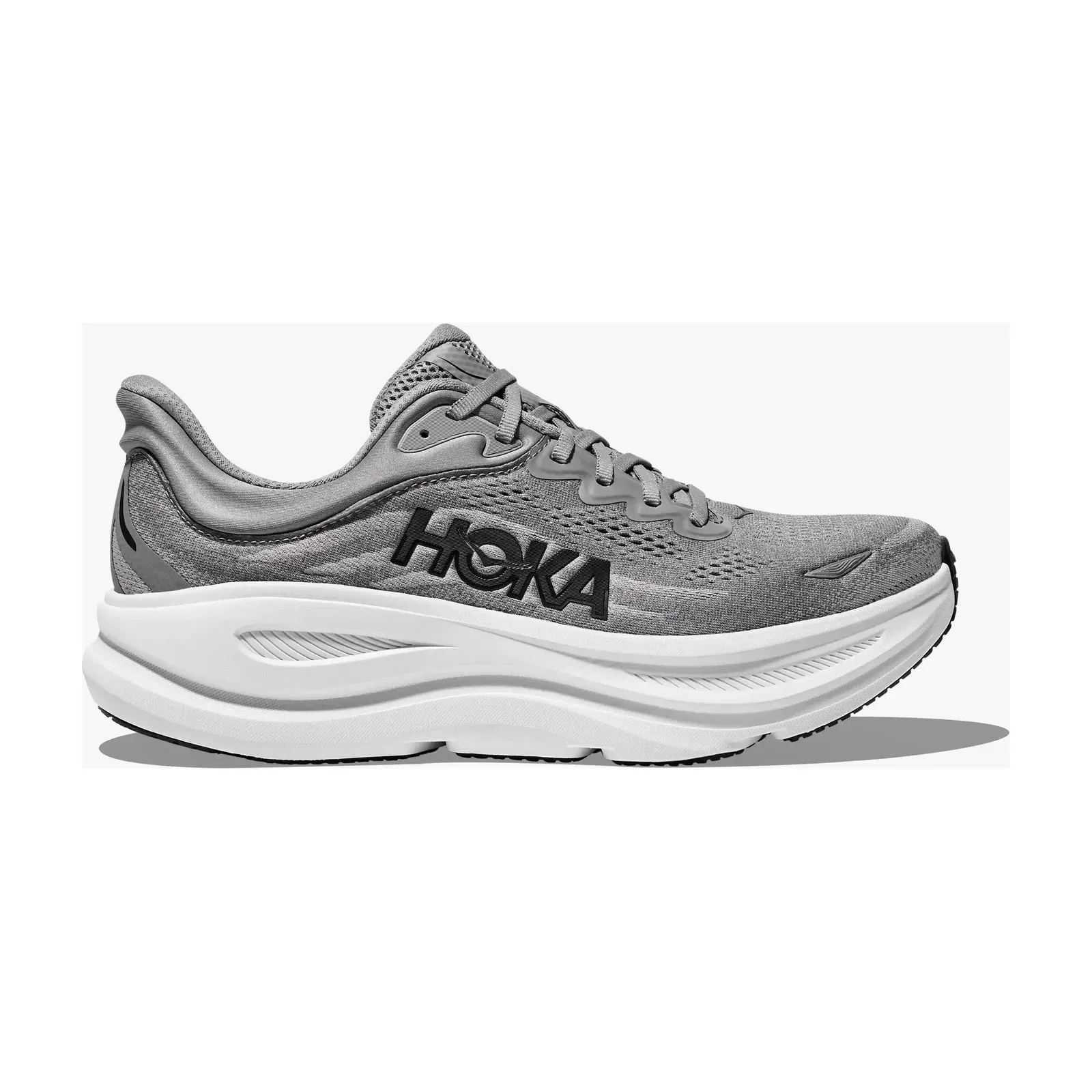 HOKA Bondi 9 Galactic Stellar Grey