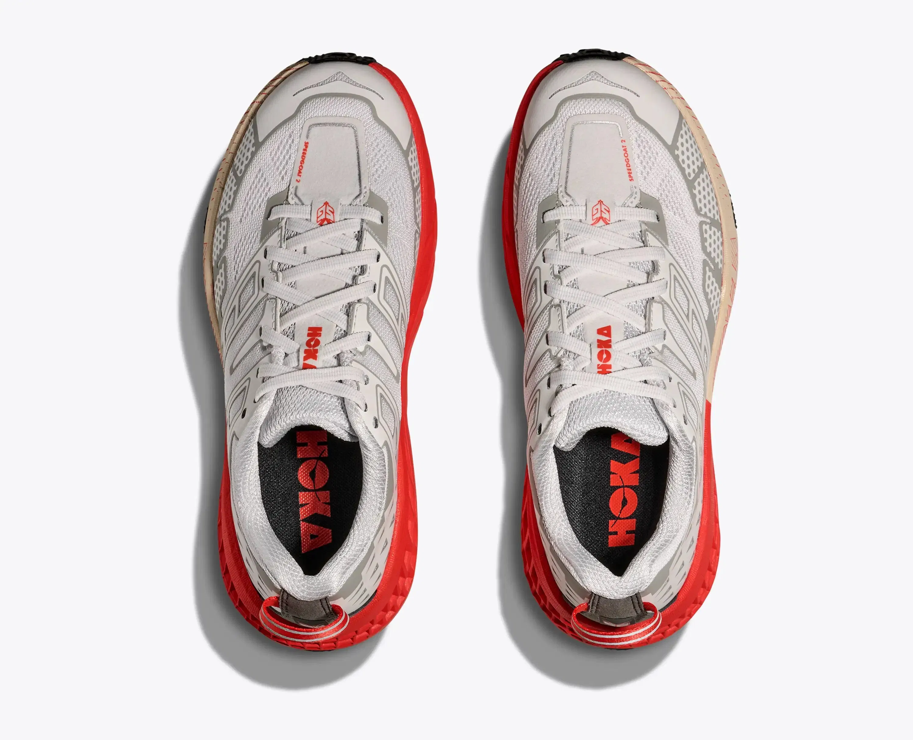 Hoka Speedgoat 2 White Tomato