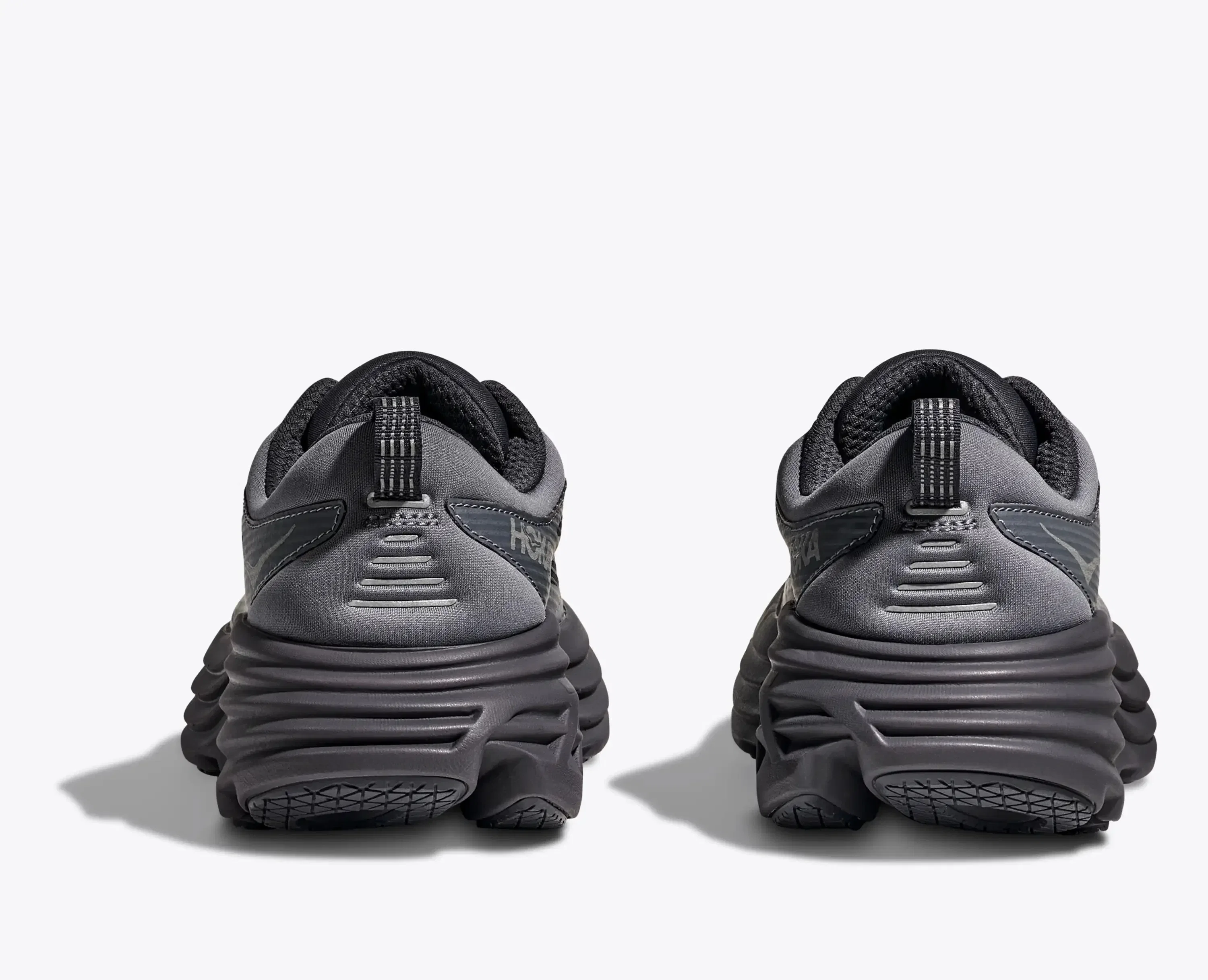 HOKA Bondi 8 Caged Stealth Tech Pack - Charcoal Grey
