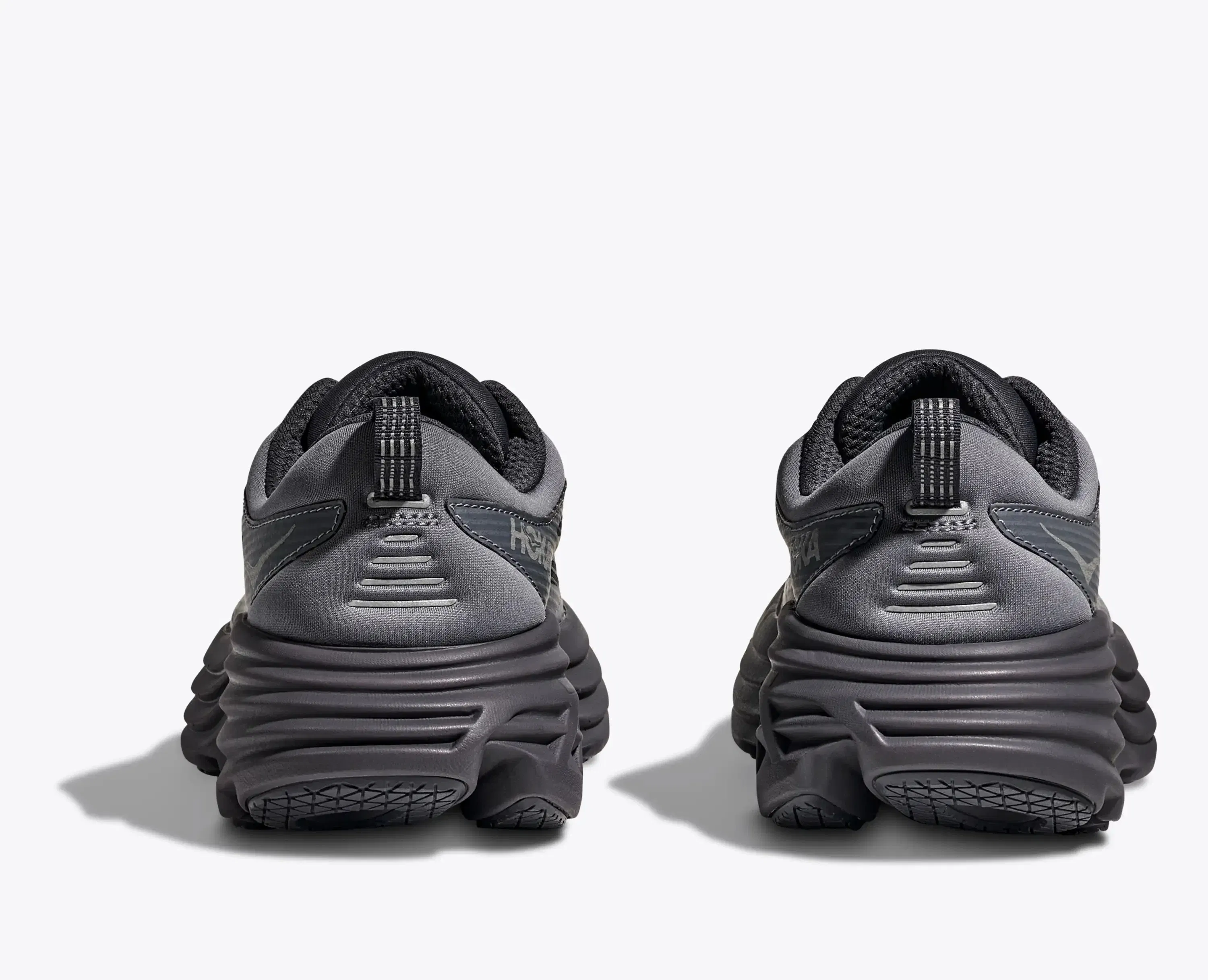 HOKA Bondi 8 Caged Stealth Tech Pack - Charcoal Grey