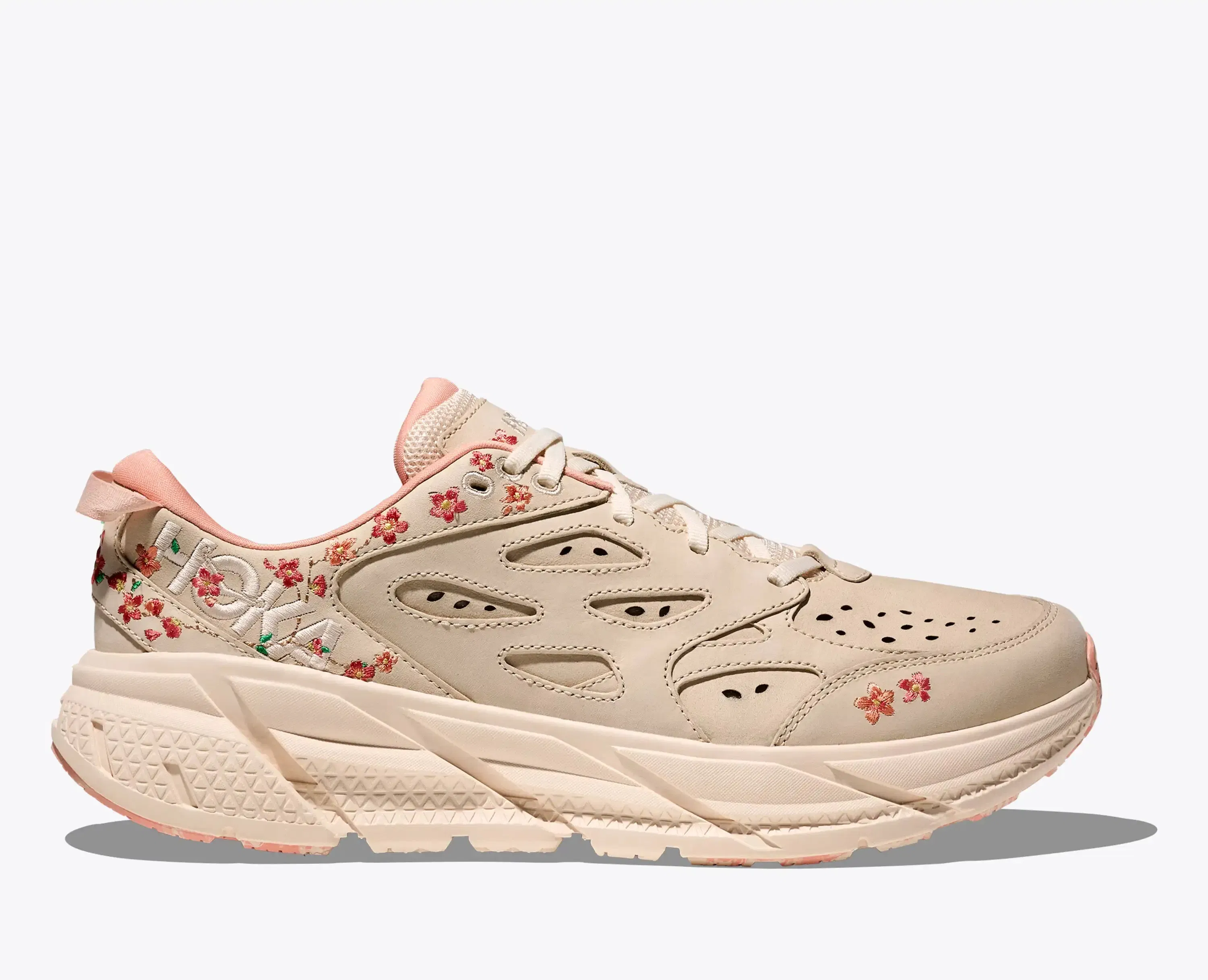 Hoka Vibrant Bloom Clifton L Vanilla Dry Clay