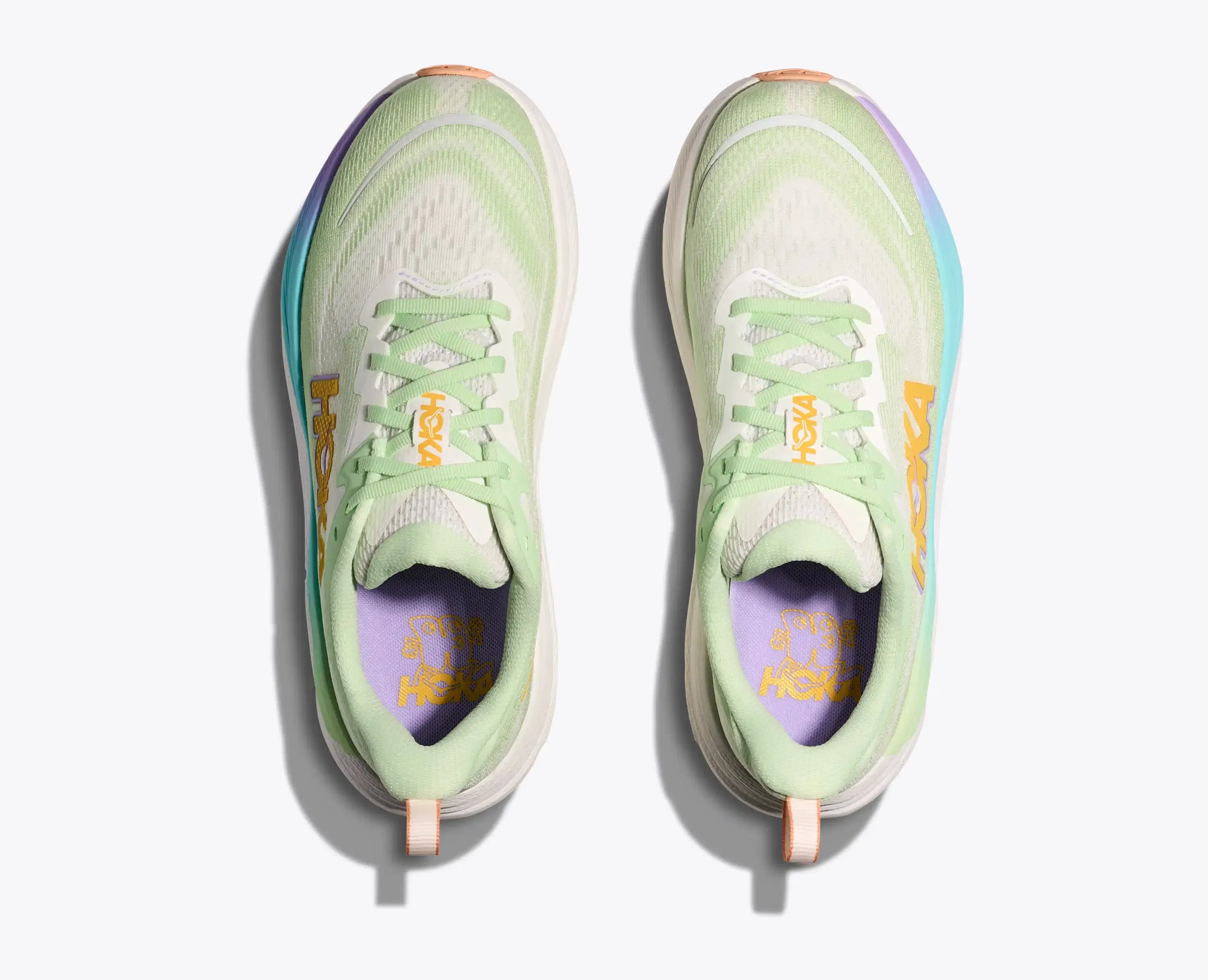 Hoka 'S Skyflow Luna Moth White