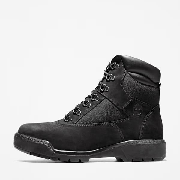 Timberland 6-Inch Waterproof Field Boot Black Nubuck Men'S