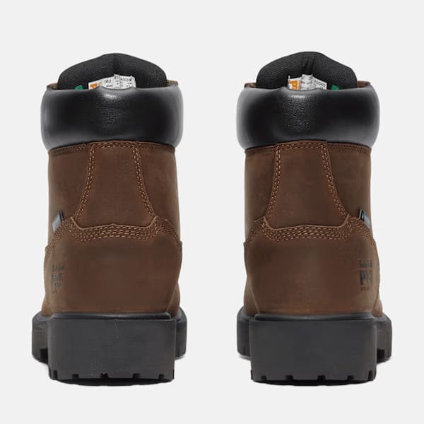 Timberland Direct Attach 6" Steel Toe Waterproof Work Boot Brown Men'S
