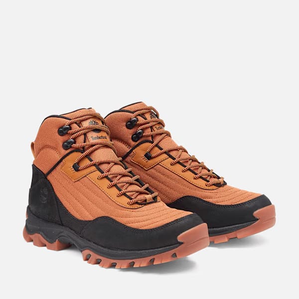 Timberland Mens Mt Maddsen Mid Waterproof Hiking Boot Wheat Mesh