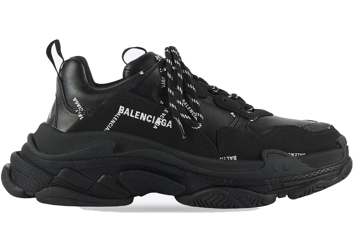 Balenciaga Wmns Triple S Sneaker 'Black Logo'