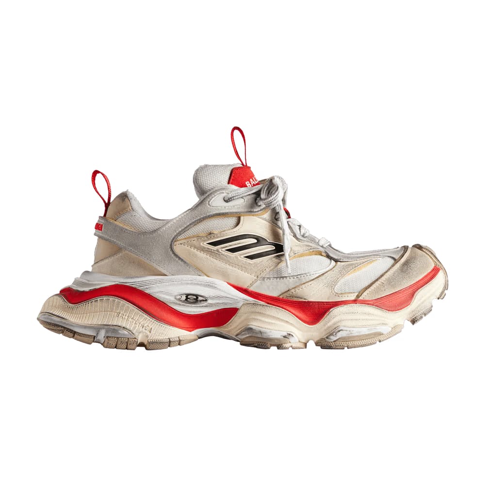 Balenciaga Cargo Worn-Out Beige Red