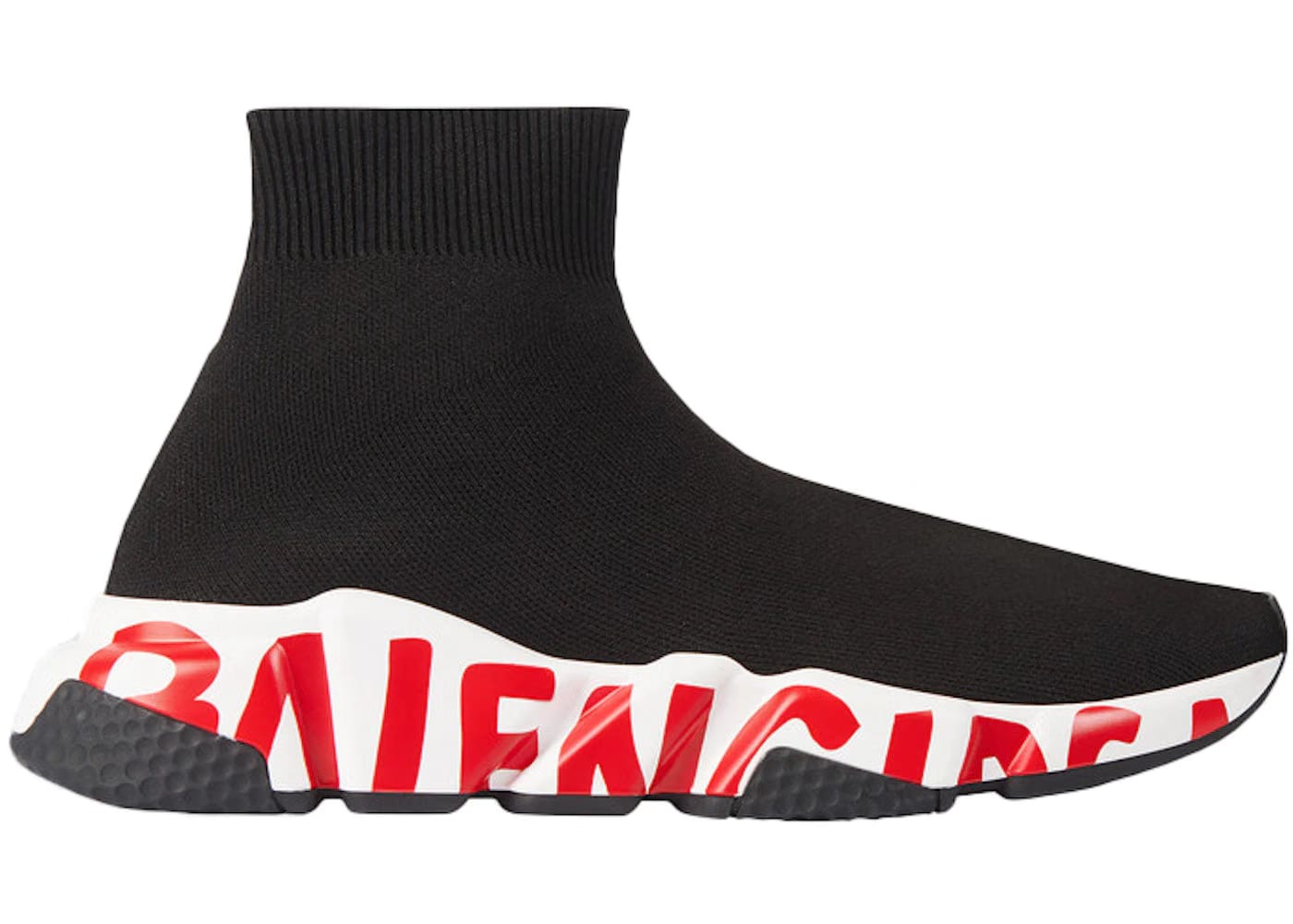 Balenciaga Wmns Speed Trainer 'Midsole Graffiti - Black Red'
