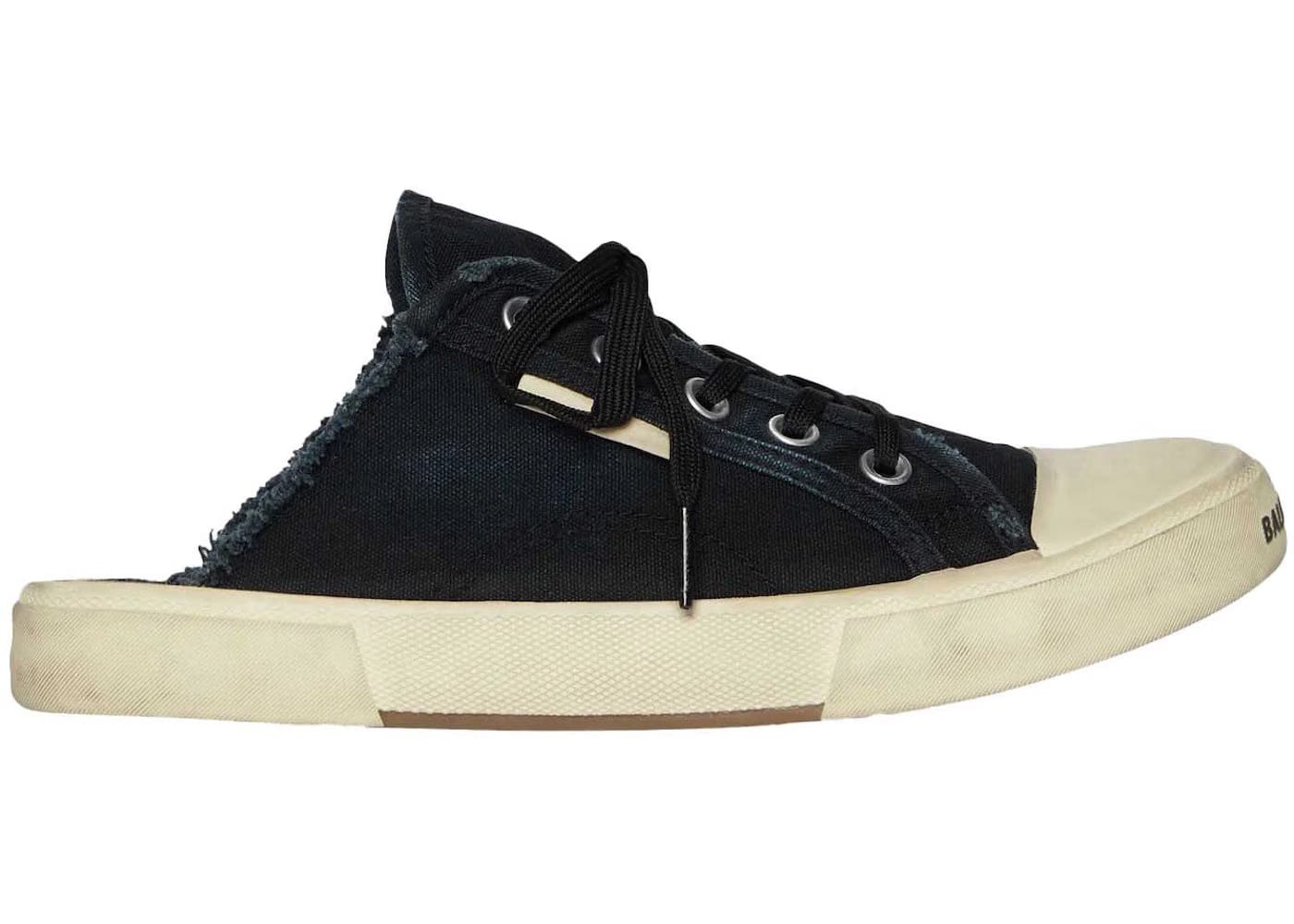Balenciaga Wmns Paris Sneaker Mule 'Destroyed - Black'